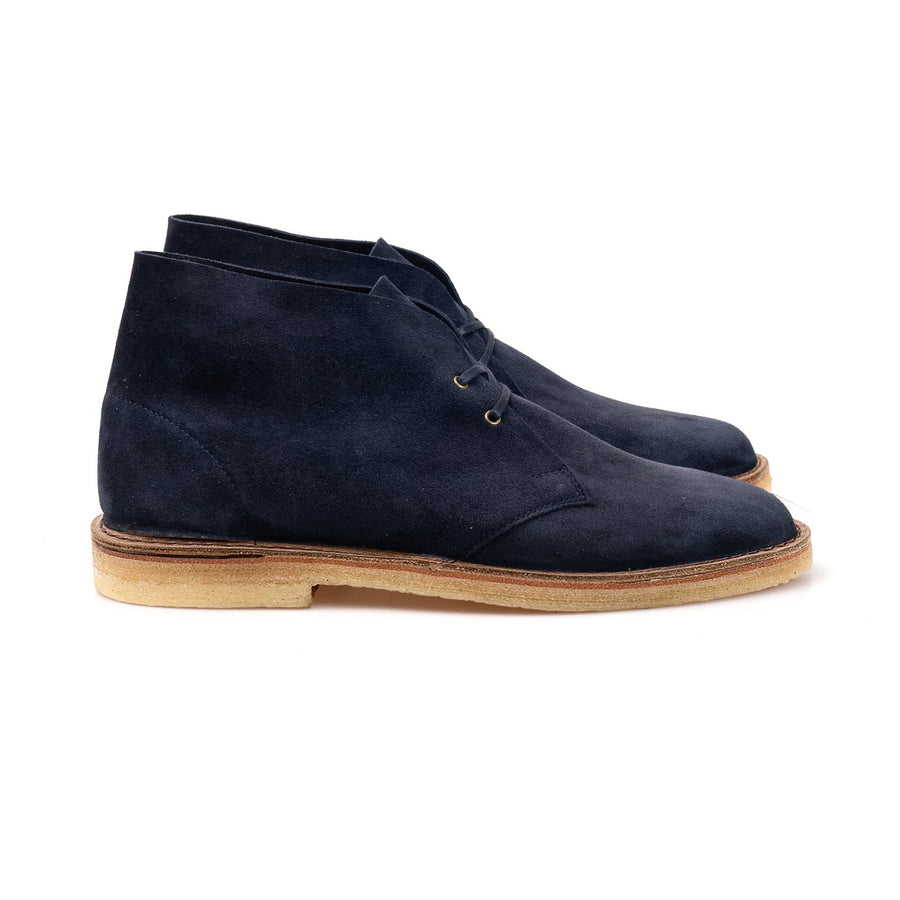 Woodford Desert Boot - Navy Kudu Suede