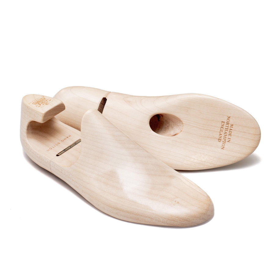 Hand Stitch Sneaker Shoe Trees - Natural Maple Wood - Crown Northampton