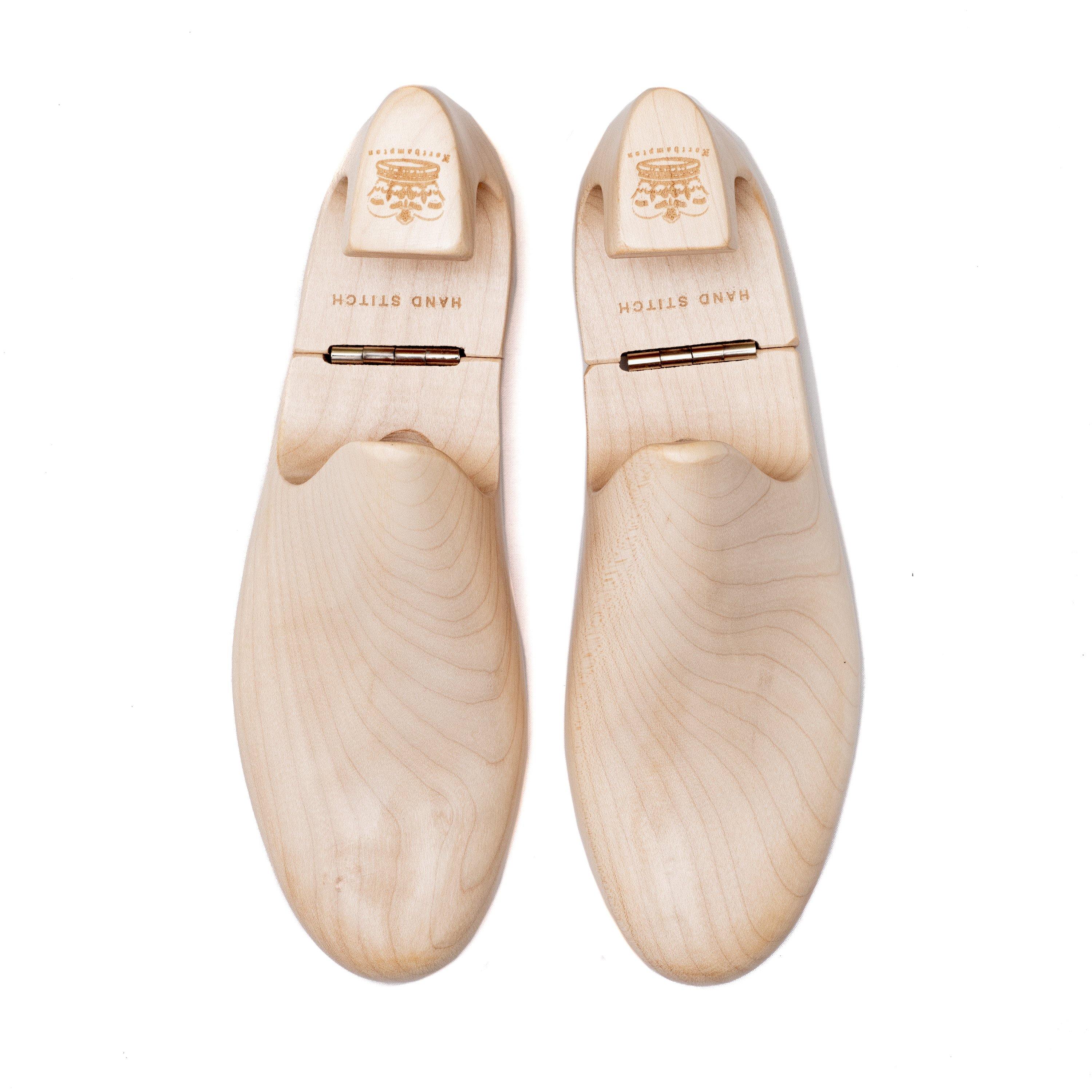 Hand Stitch Sneaker Shoe Trees - Natural Maple Wood - Crown Northampton