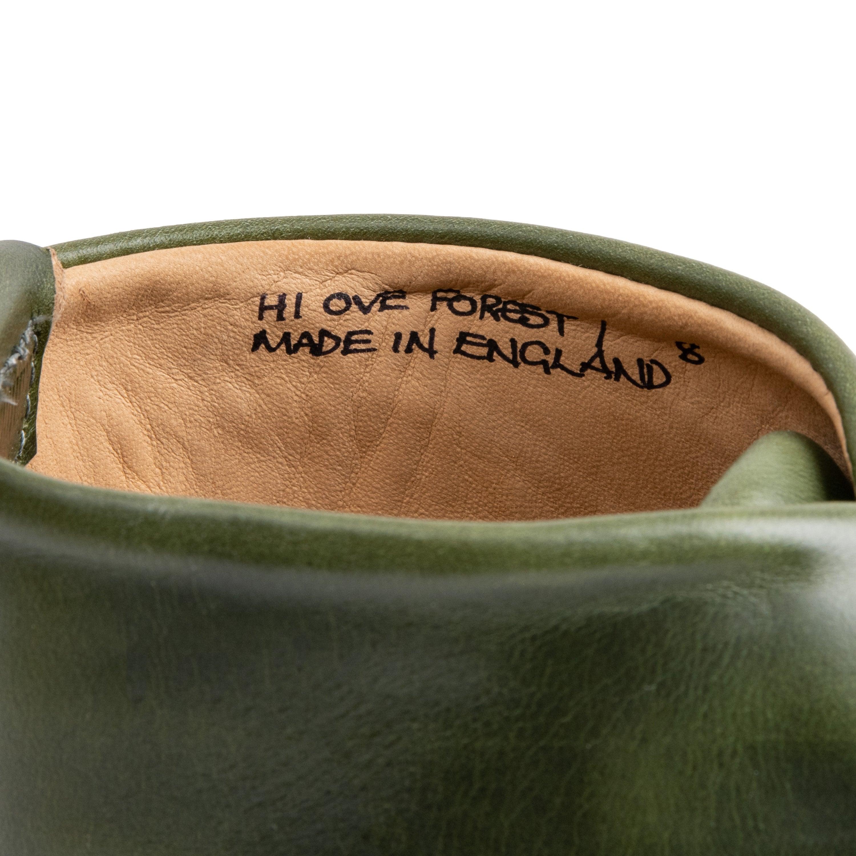 Overstone Hi Derby - Horween Forest Green Chromexcel - Crown Northampton