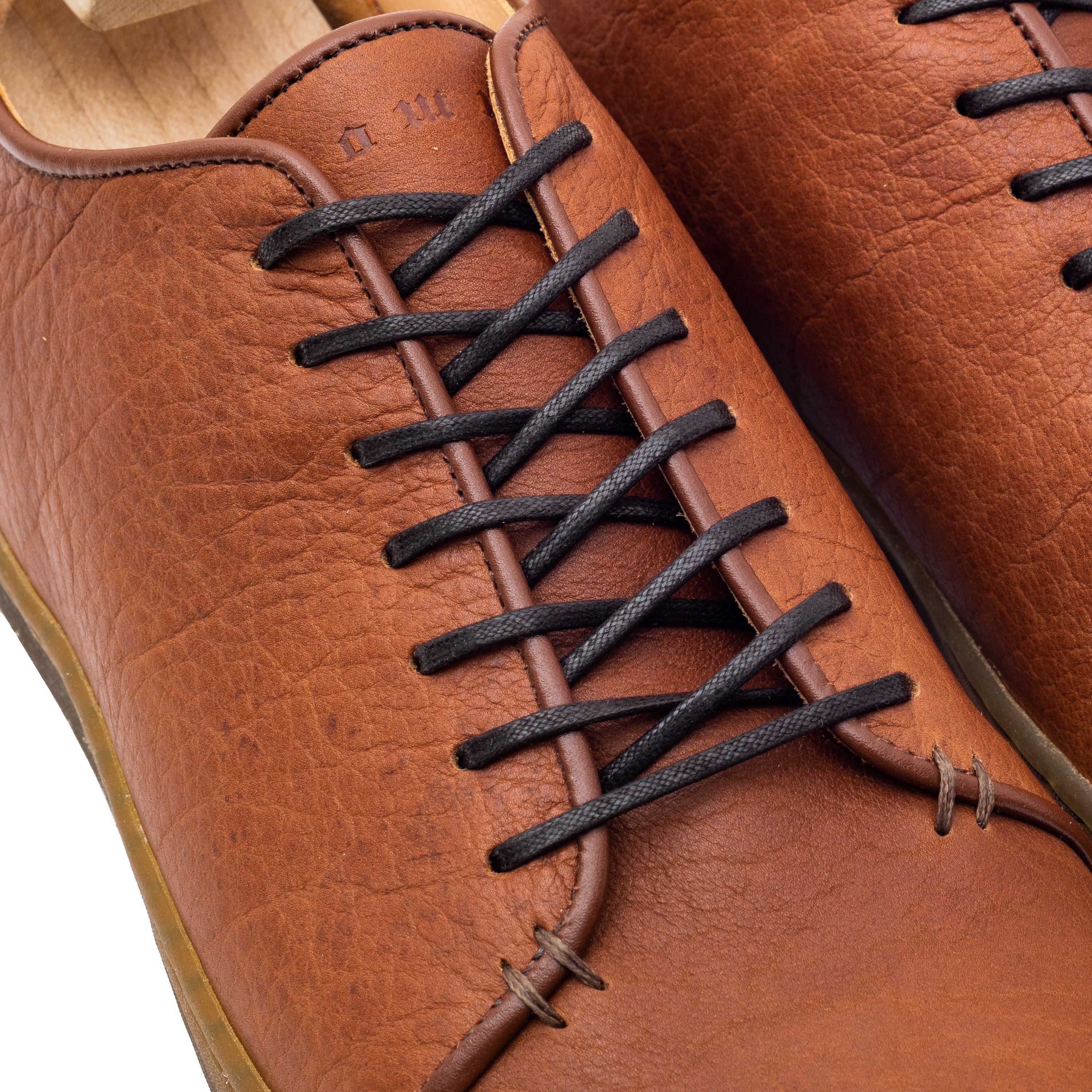 Harlestone Hand Stitch Derby - Tan Horween Buffalo - Crown Northampton