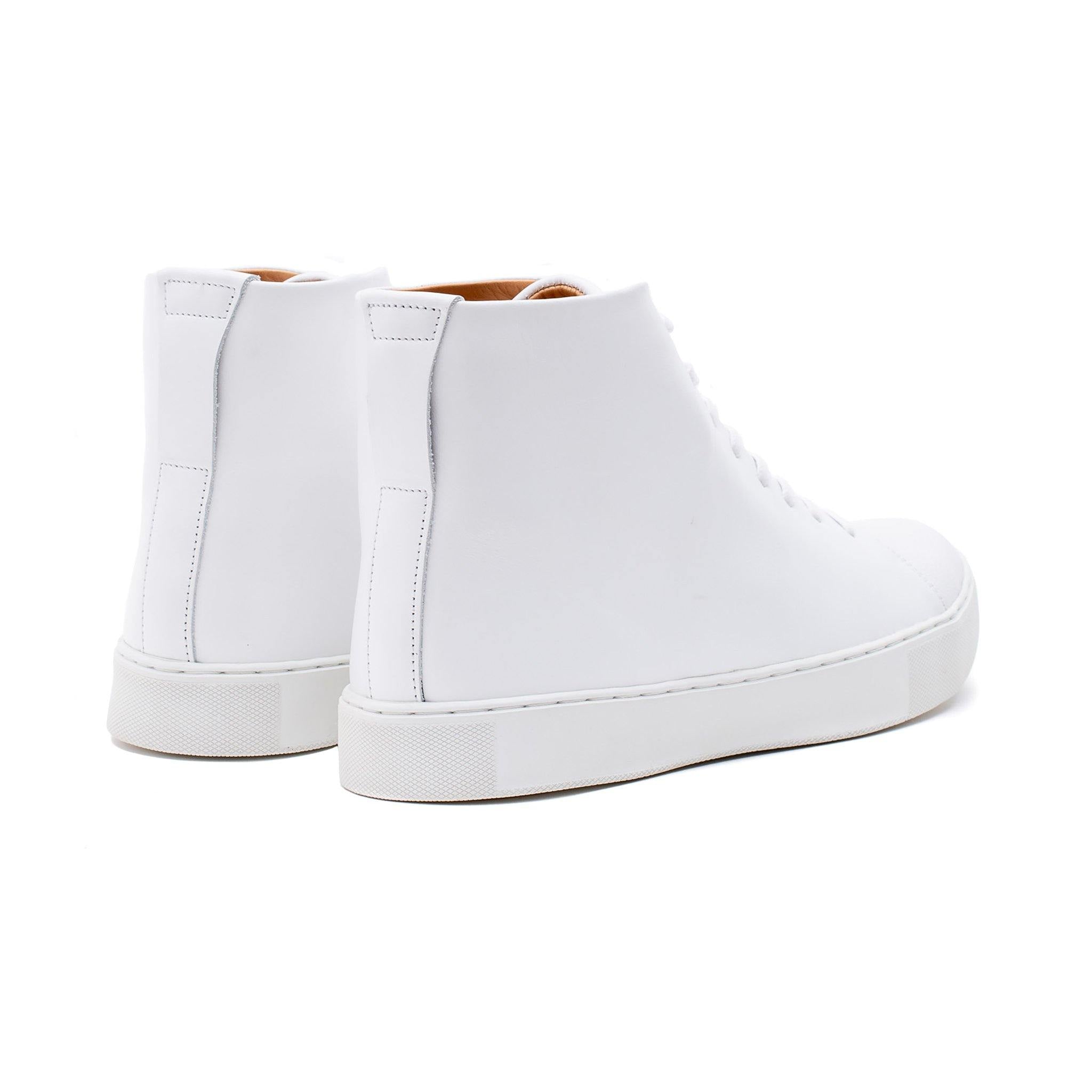 Abington Hi Toe Cap - All White Calf - Crown Northampton