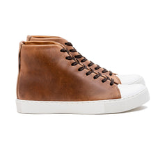 Abington Hi Toe Cap - Horween Natural Chromexcel - Crown Northampton