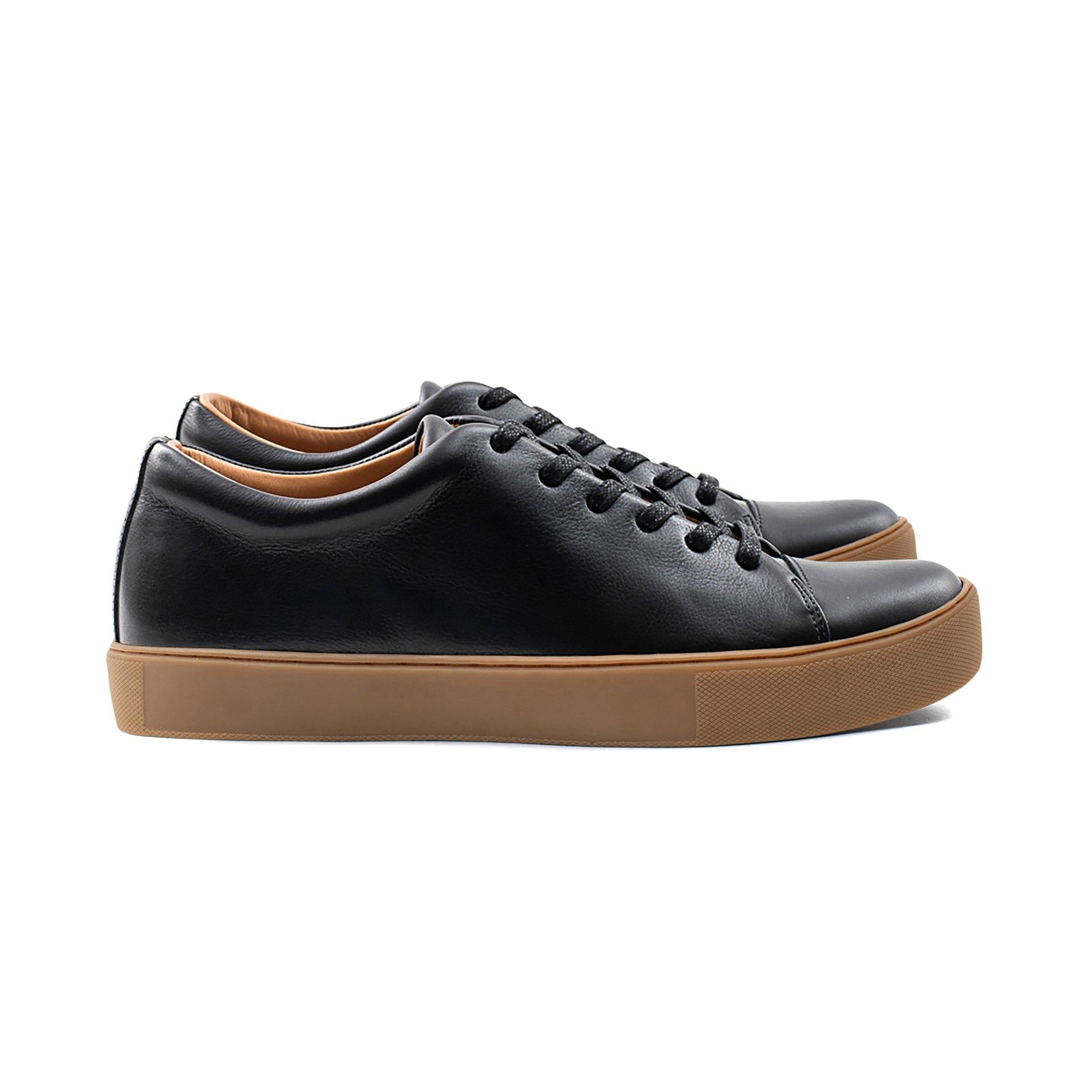 Abington Toe Cap - All Black Calf - Crown Northampton
