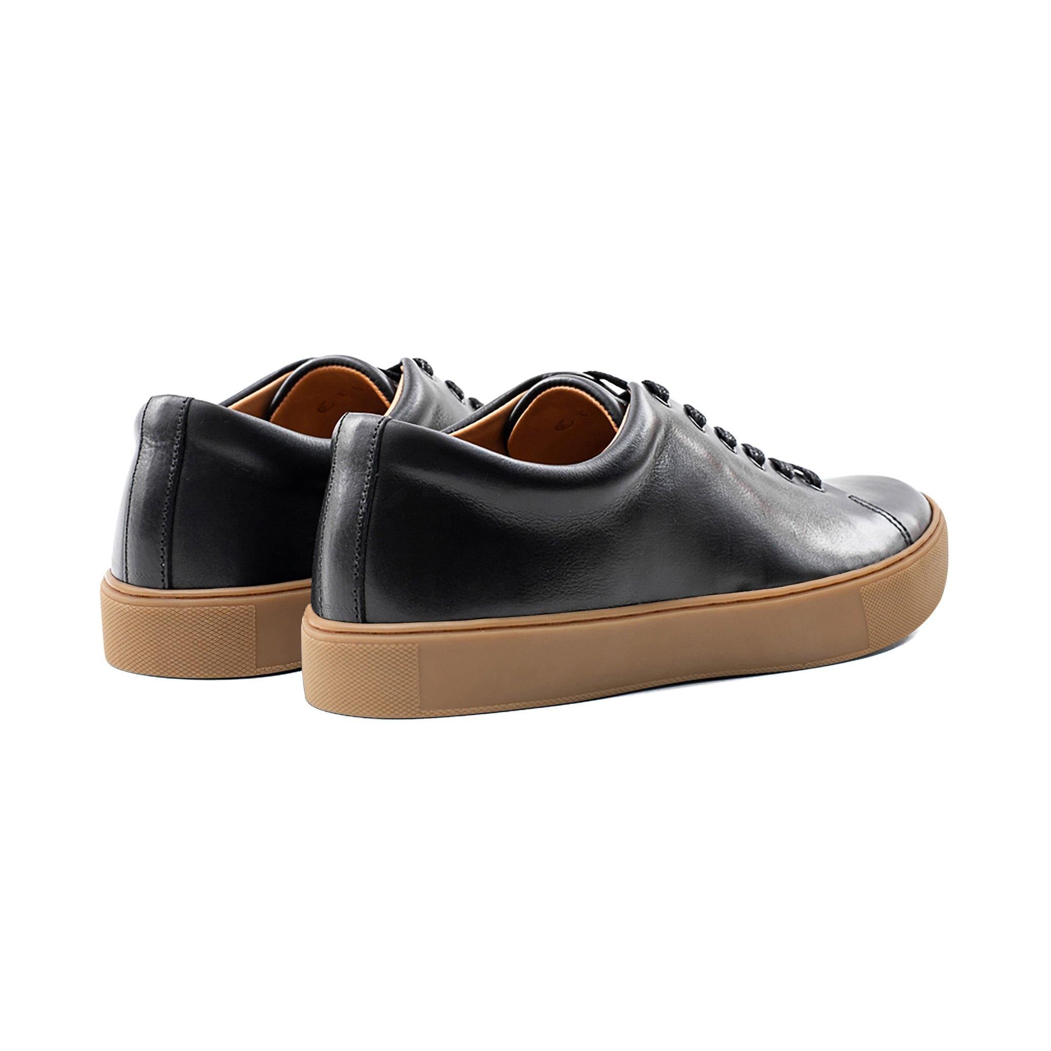 Abington Toe Cap - All Black Calf - Crown Northampton