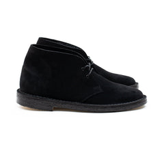 Woodford Desert Boot - Black Janus Calf Suede - Crown Northampton