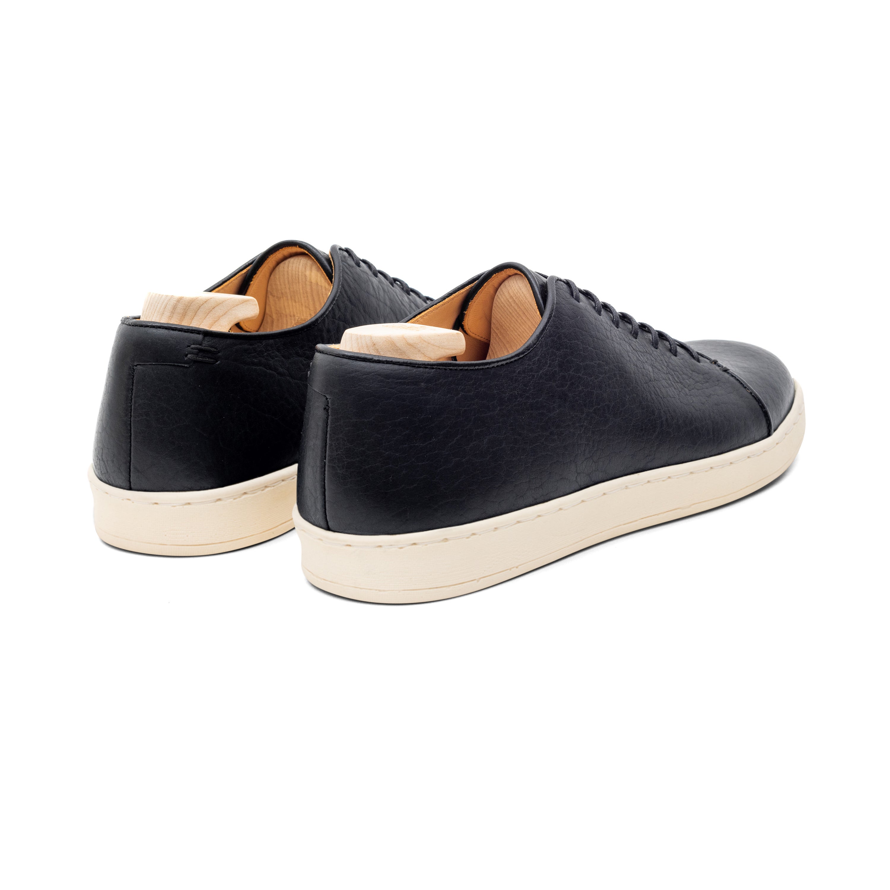 Harlestone Hand Stitch Derby - Black Horween Buffalo - Crown Northampton