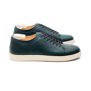 Harlestone Hand Stitch Derby - Green Horween Buffalo - Crown Northampton