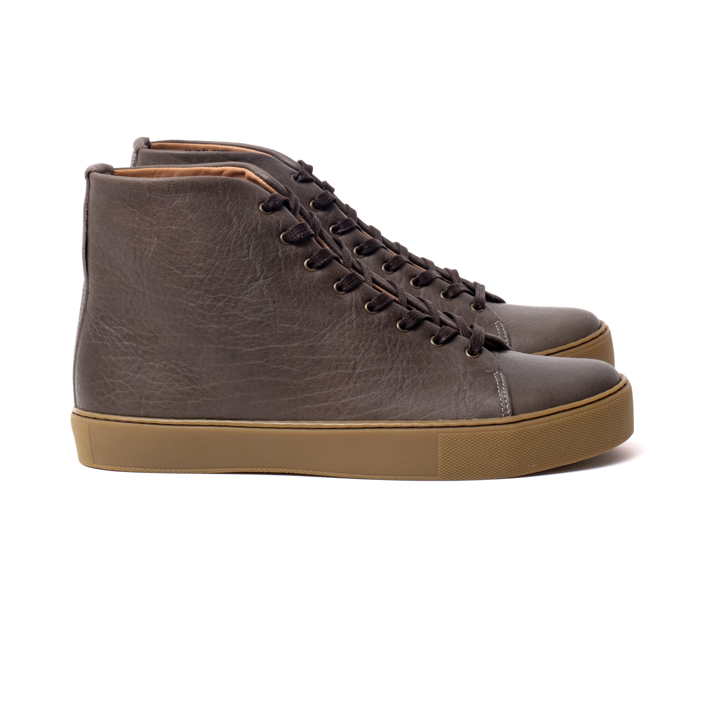 Overstone Hi Derby - Grey Horween Buffalo - Crown Northampton
