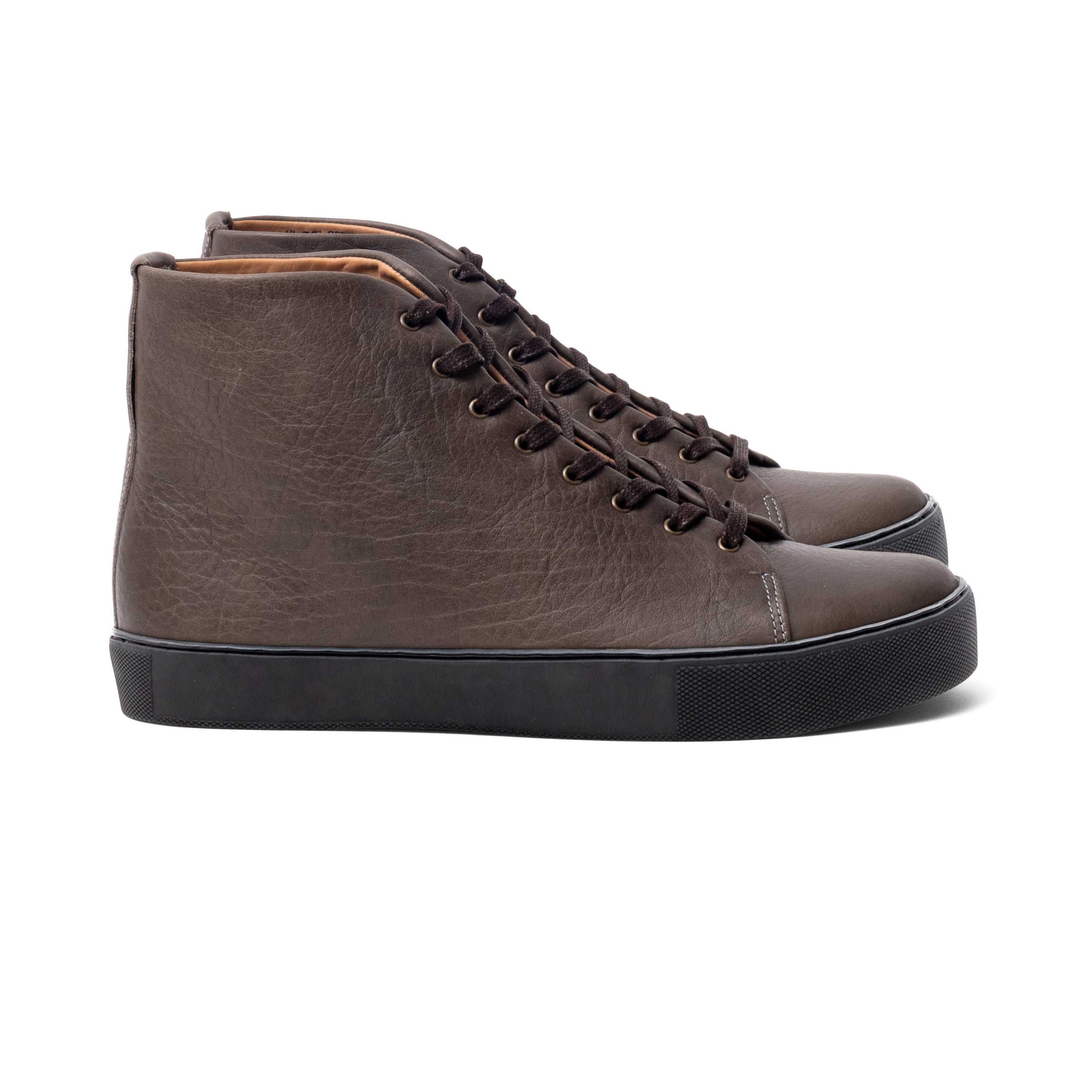 Crown Northampton Overstone Hi Derby - Grey Horween Buffalo Leather