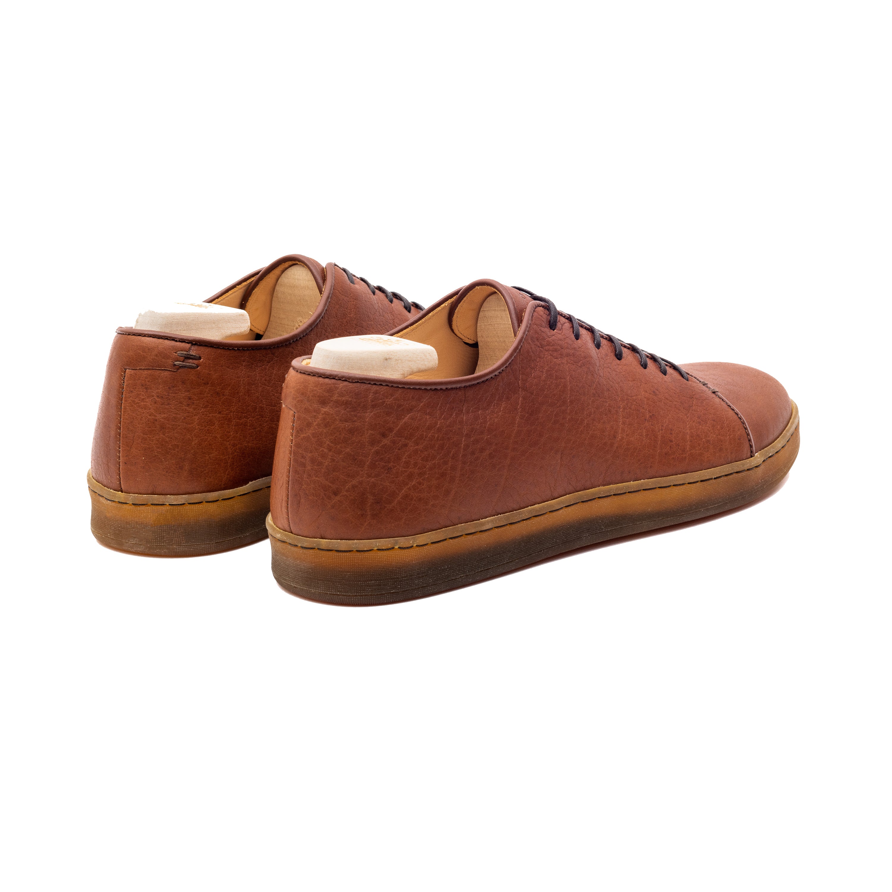Harlestone Hand Stitch Derby - Tan Horween Buffalo - Crown Northampton