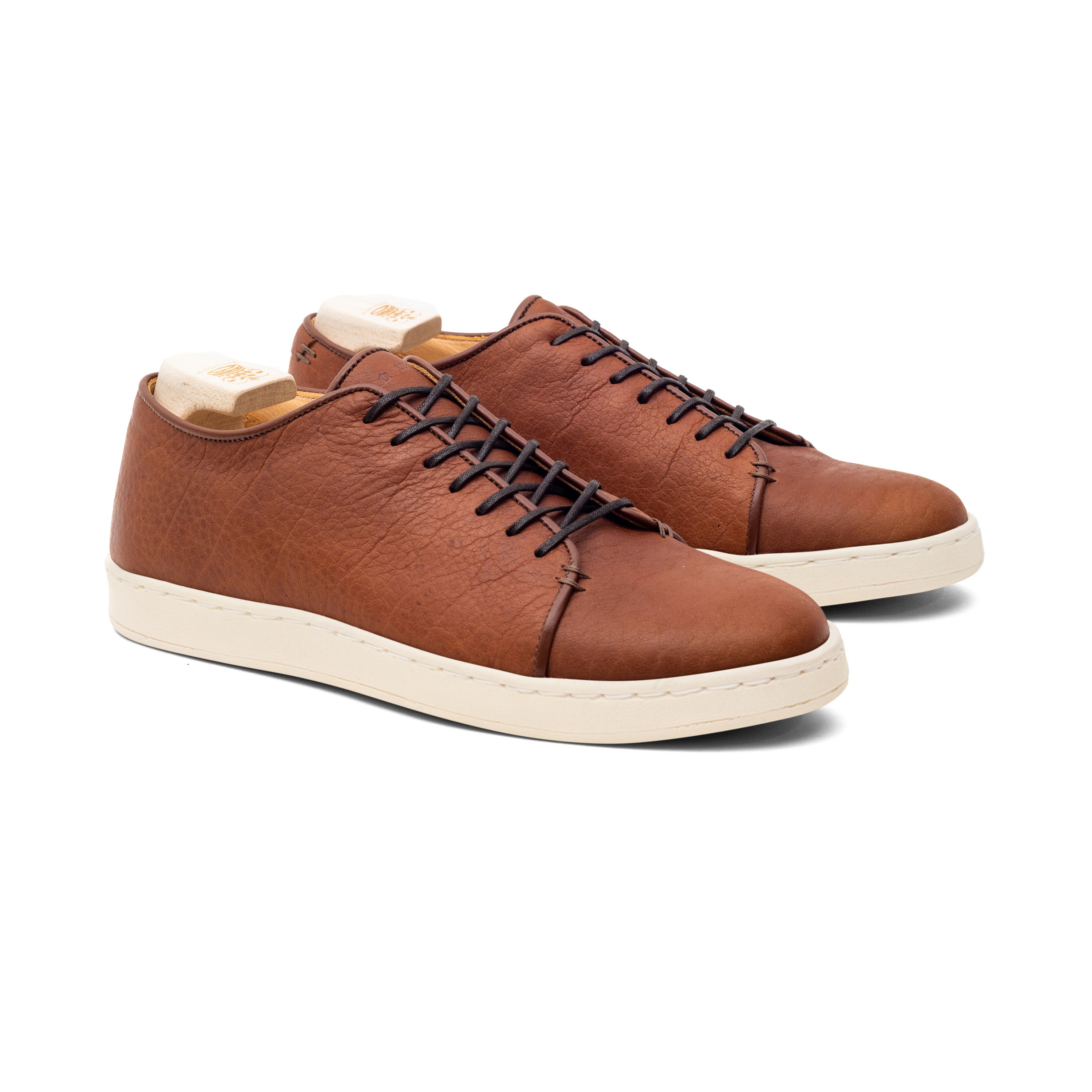Harlestone Hand Stitch Derby - Tan Horween Buffalo - Crown Northampton