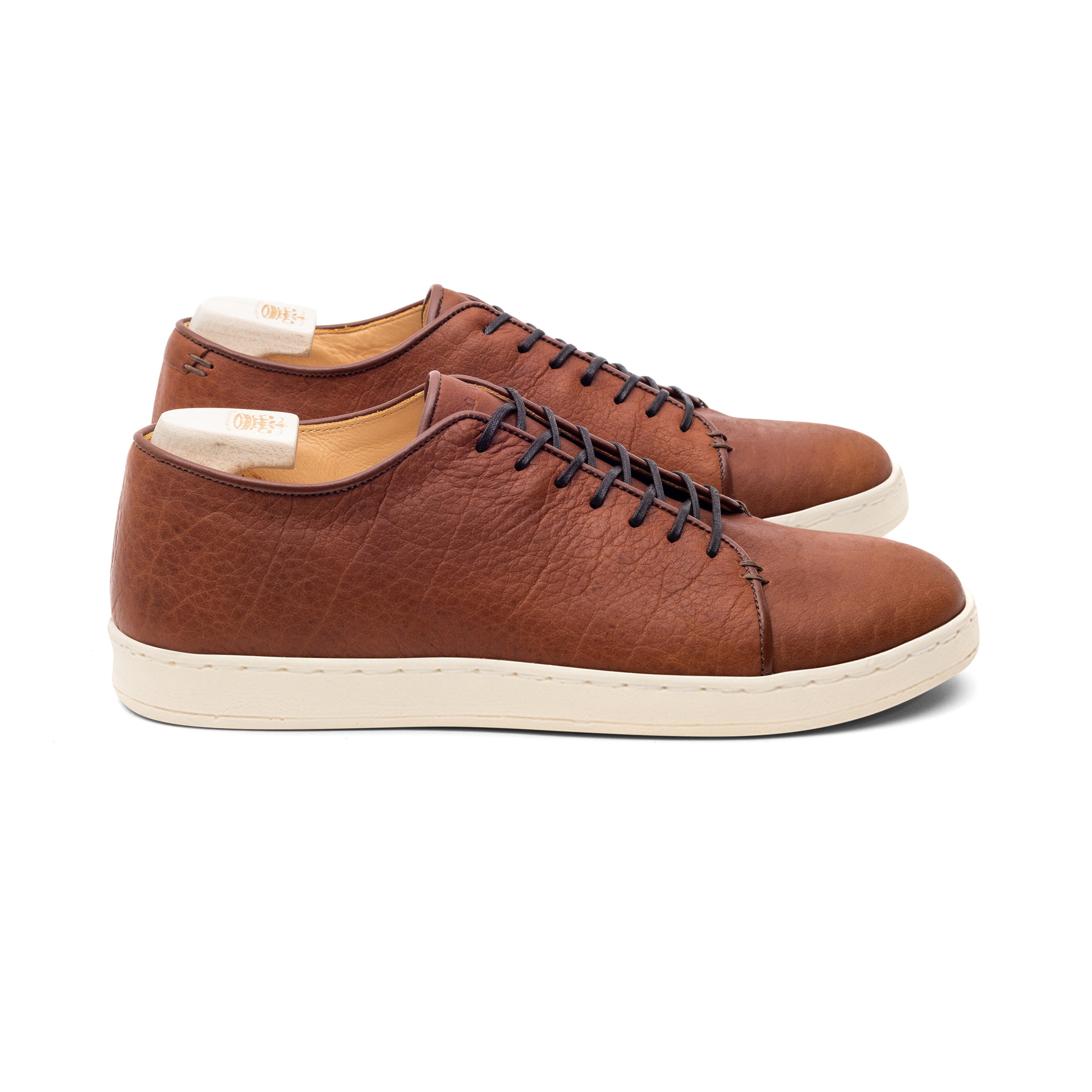Harlestone Hand Stitch Derby - Tan Horween Buffalo - Crown Northampton