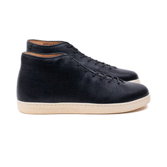 Everdon Hand Stitch Wholecut Mid - Black Horween Buffalo - Crown Northampton