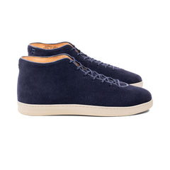 Everdon Hand Stitch Wholecut Mid - Navy Scottish Deer Suede - Crown Northampton