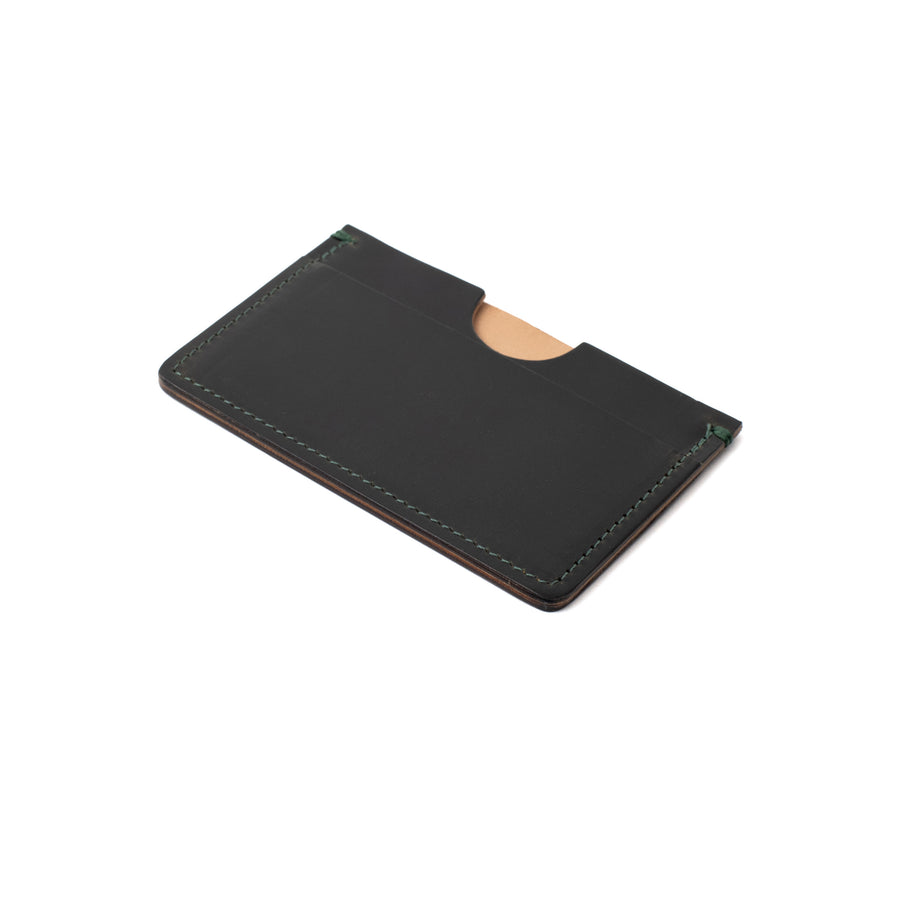 Houghton Card Holder - Forest Green Horween Chromexcel - Crown Northampton