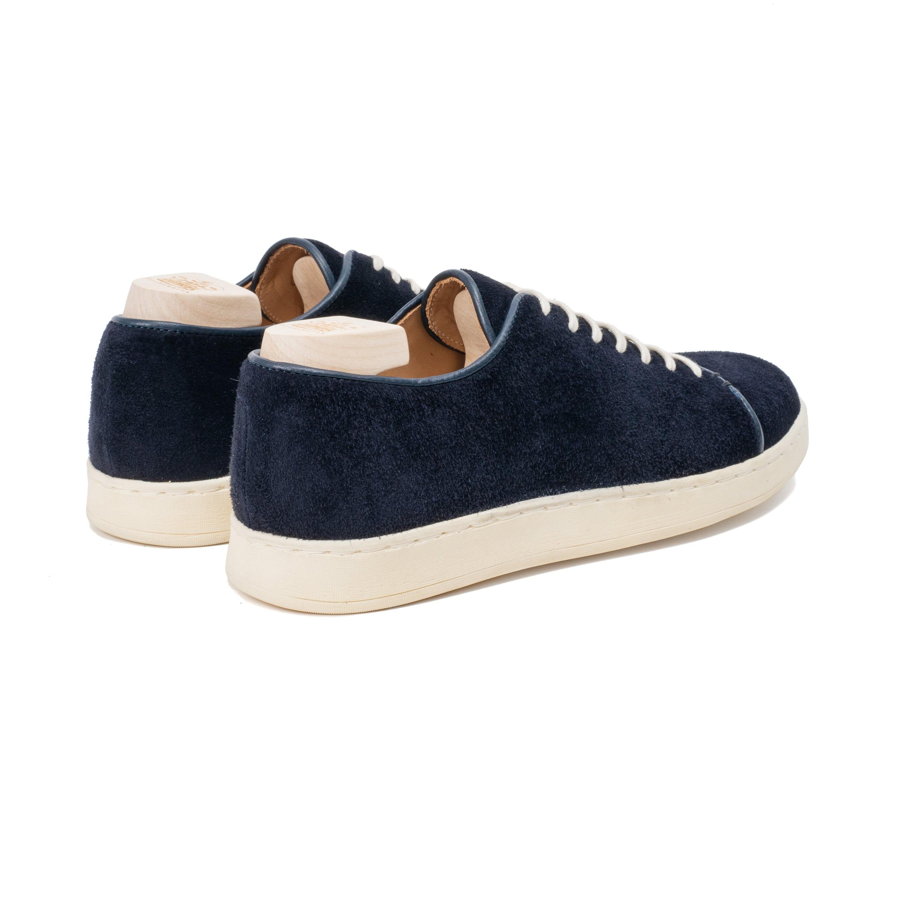Harlestone Hand Stitch Derby - Navy Scottish Deer Suede - Crown Northampton