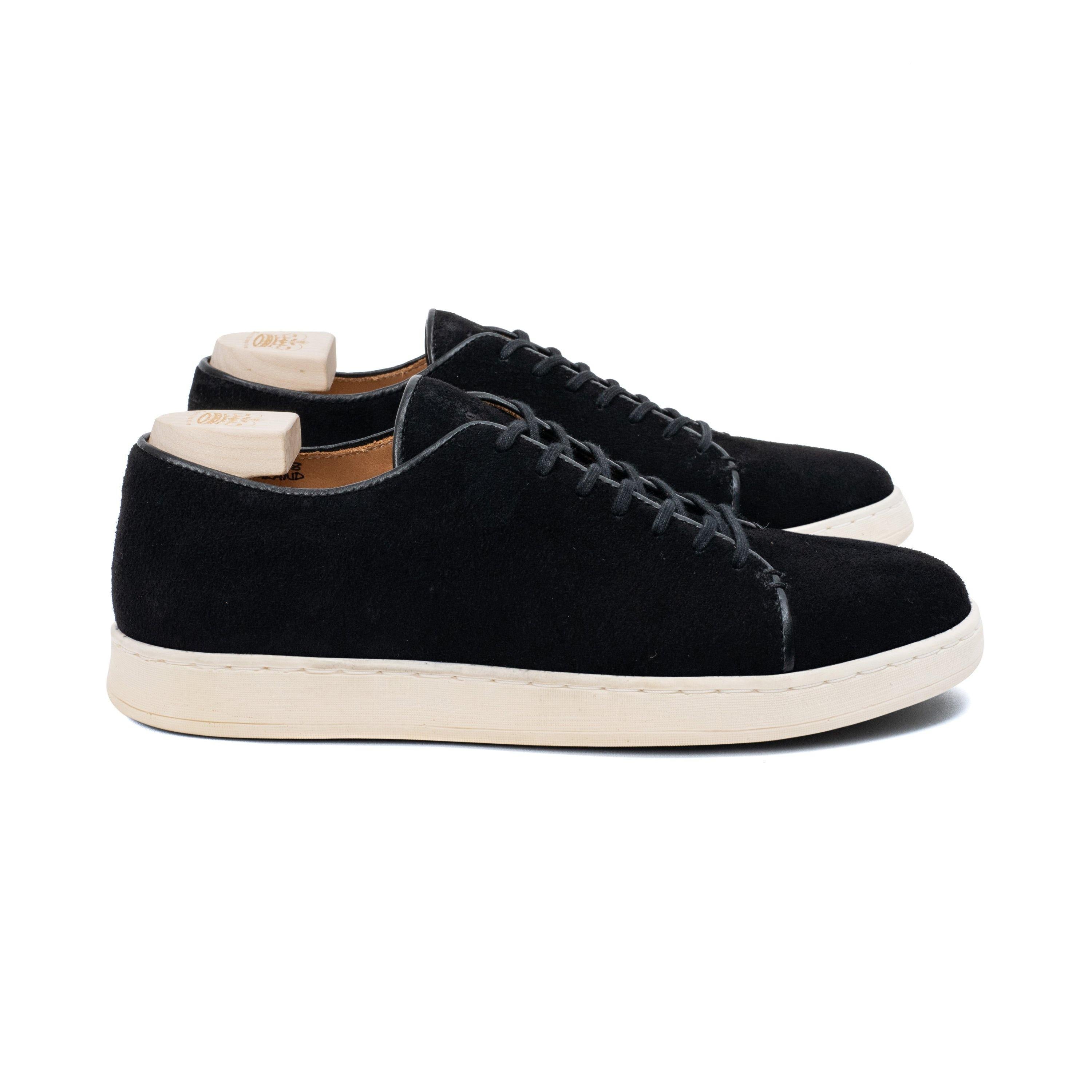 Harlestone Hand Stitch Derby - Black Scottish Deer Suede - Crown Northampton