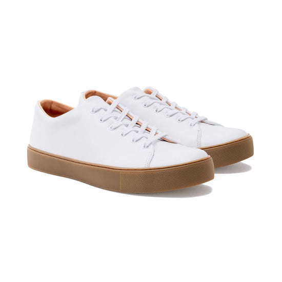 Crown Northampton Overstone Derby - All White Calf Leather Sneakers