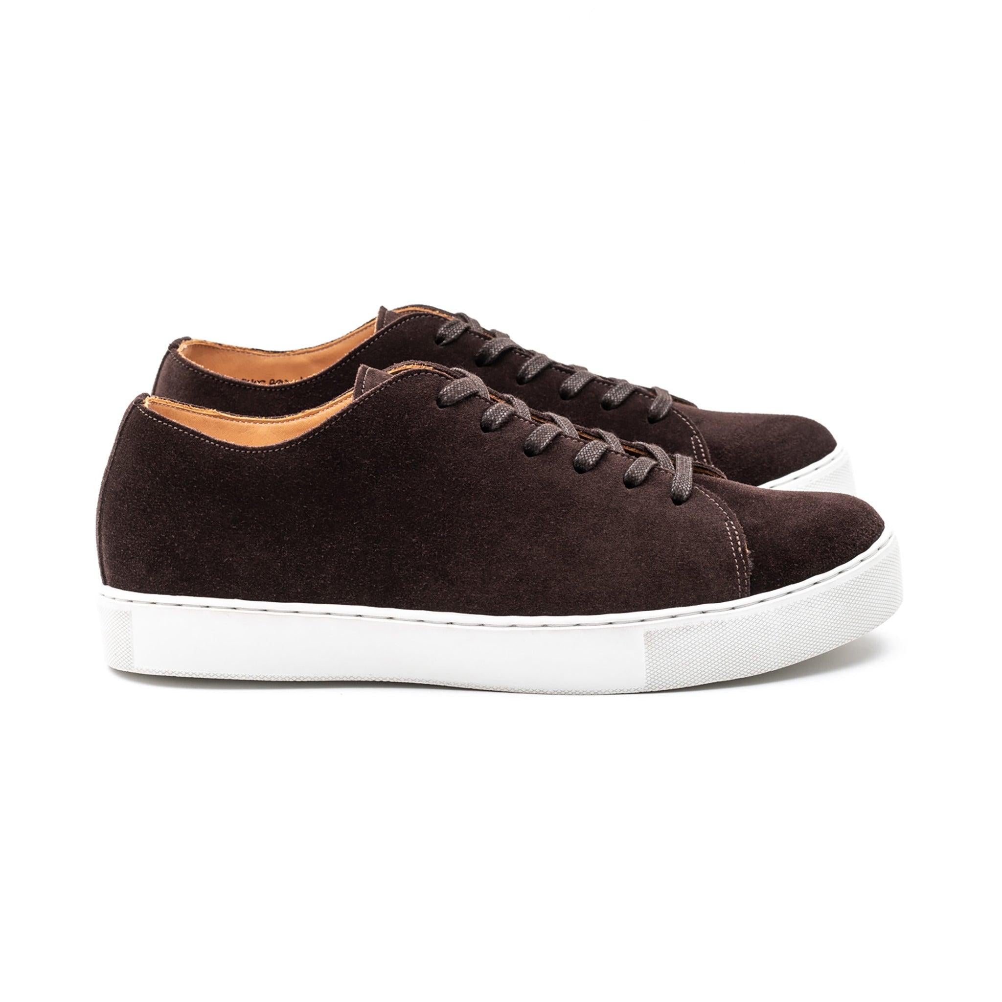 Overstone Derby TL - Brown Janus Calf Suede – Crown Northampton