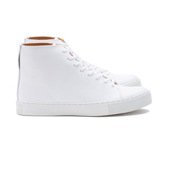 Overstone Hi Derby - All White Calf - Crown Northampton
