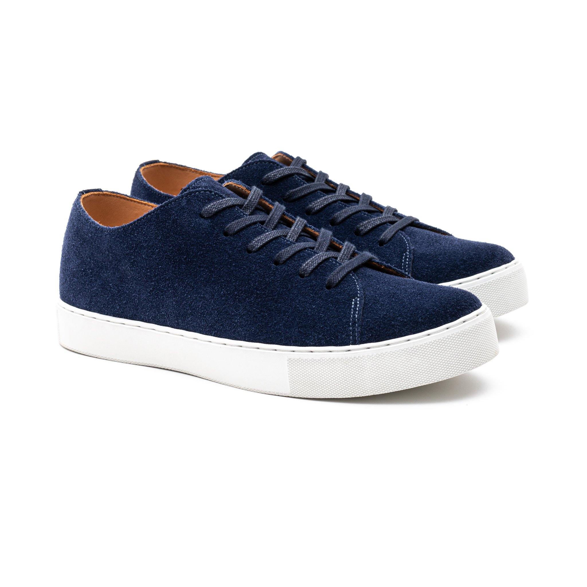 Overstone Derby TL - French Navy Janus Calf Suede - Crown Northampton