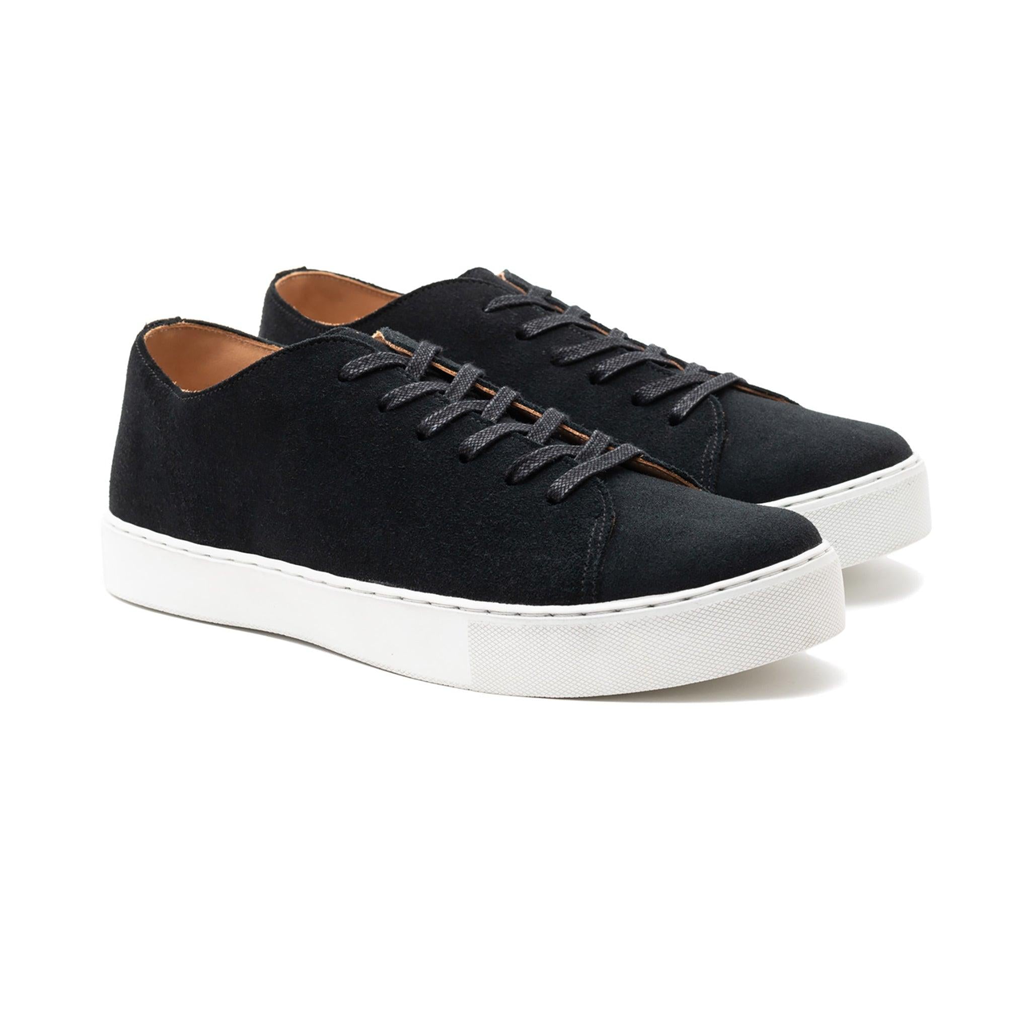 Overstone Derby TL - Black Janus Calf Suede - Crown Northampton
