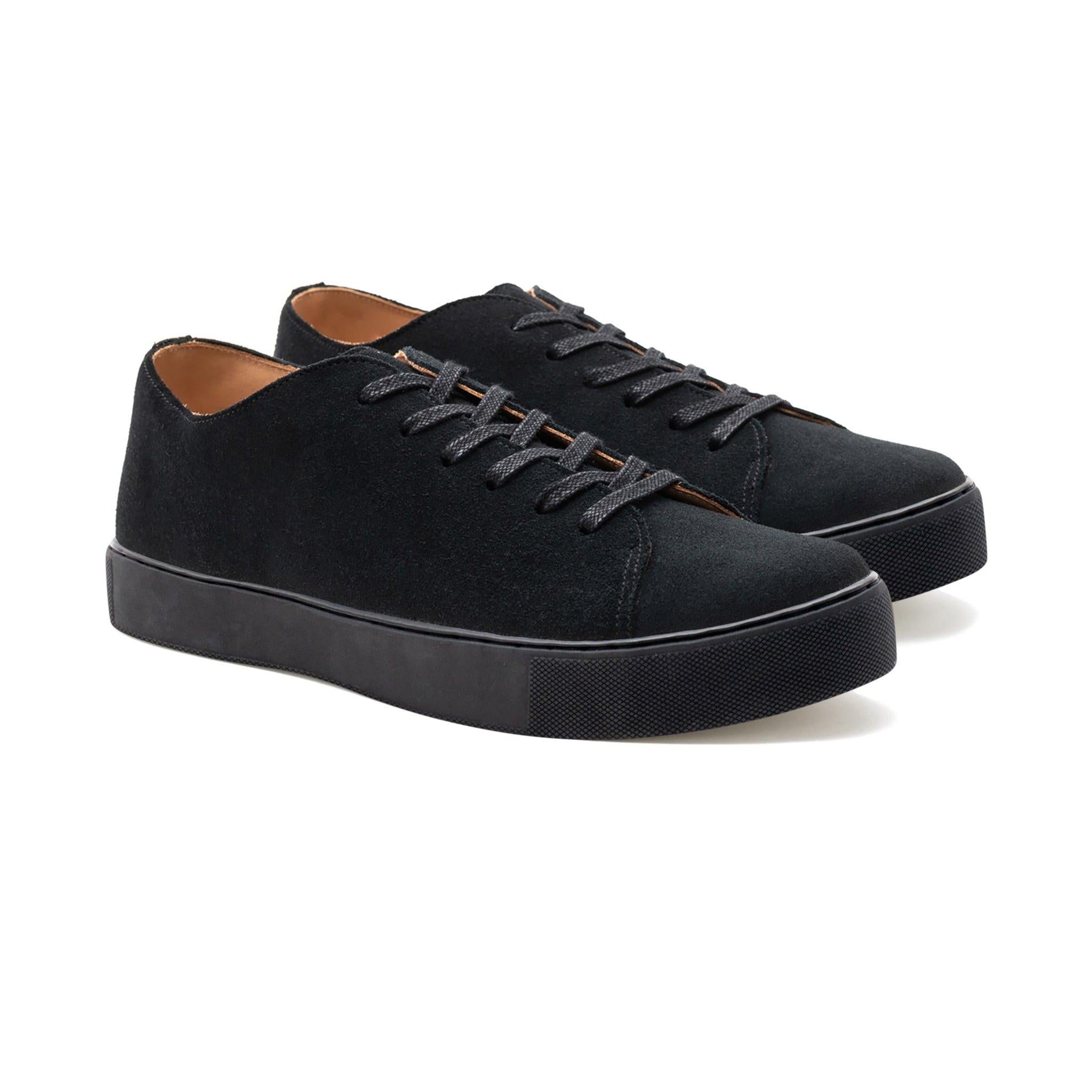 Overstone Derby TL - Black Janus Calf Suede - Crown Northampton