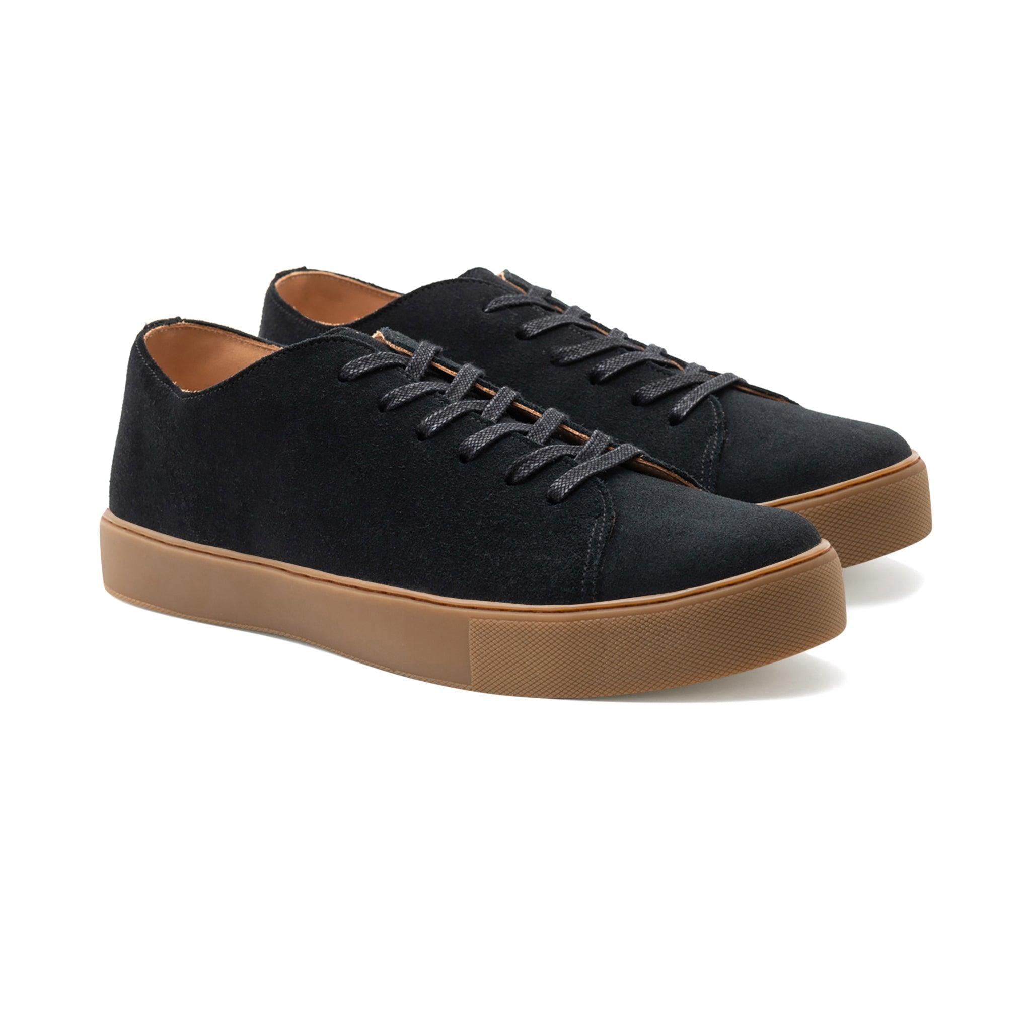 Overstone Derby TL - Black Janus Calf Suede - Crown Northampton
