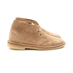 Woodford Desert Boot - Sand Janus Calf Suede - Crown Northampton