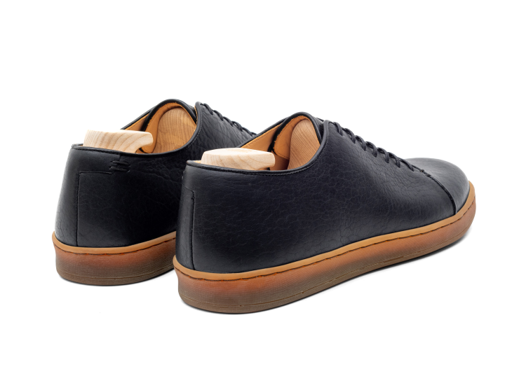 Harlestone Hand Stitch Derby - Black Horween Buffalo - Crown Northampton