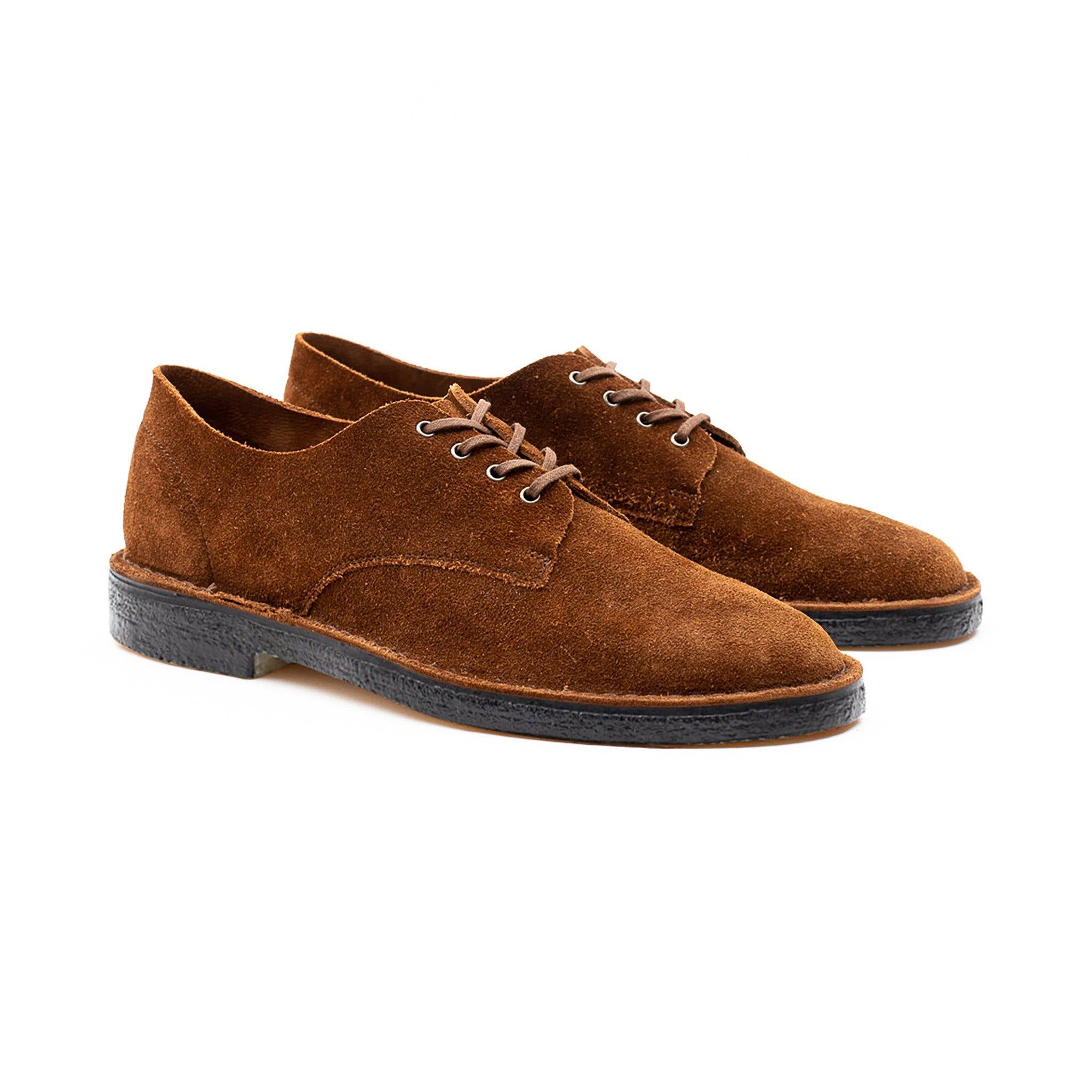 Grove Desert Shoe - Snuff Janus Calf Suede - Crown Northampton