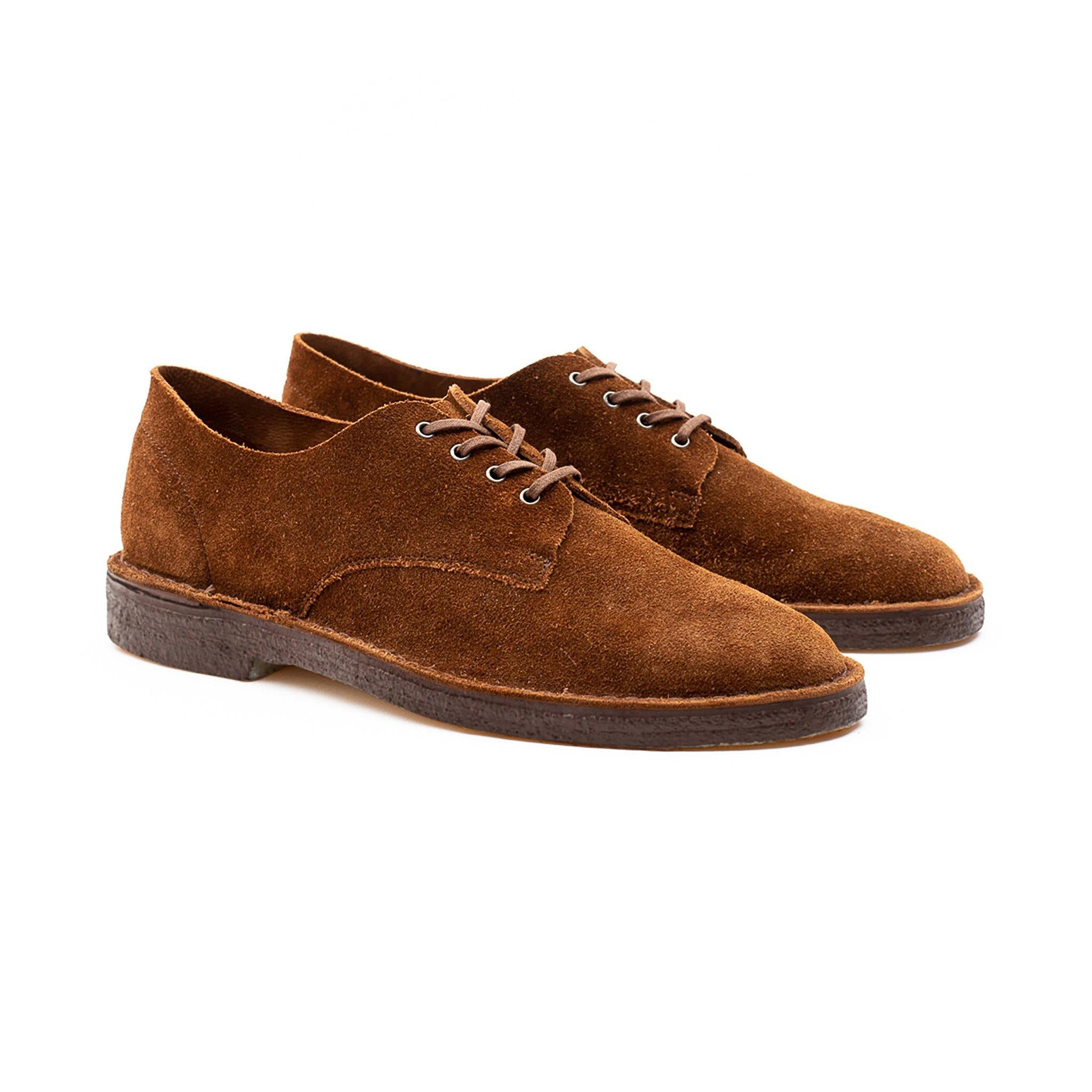 Grove Desert Shoe - Snuff Janus Calf Suede - Crown Northampton