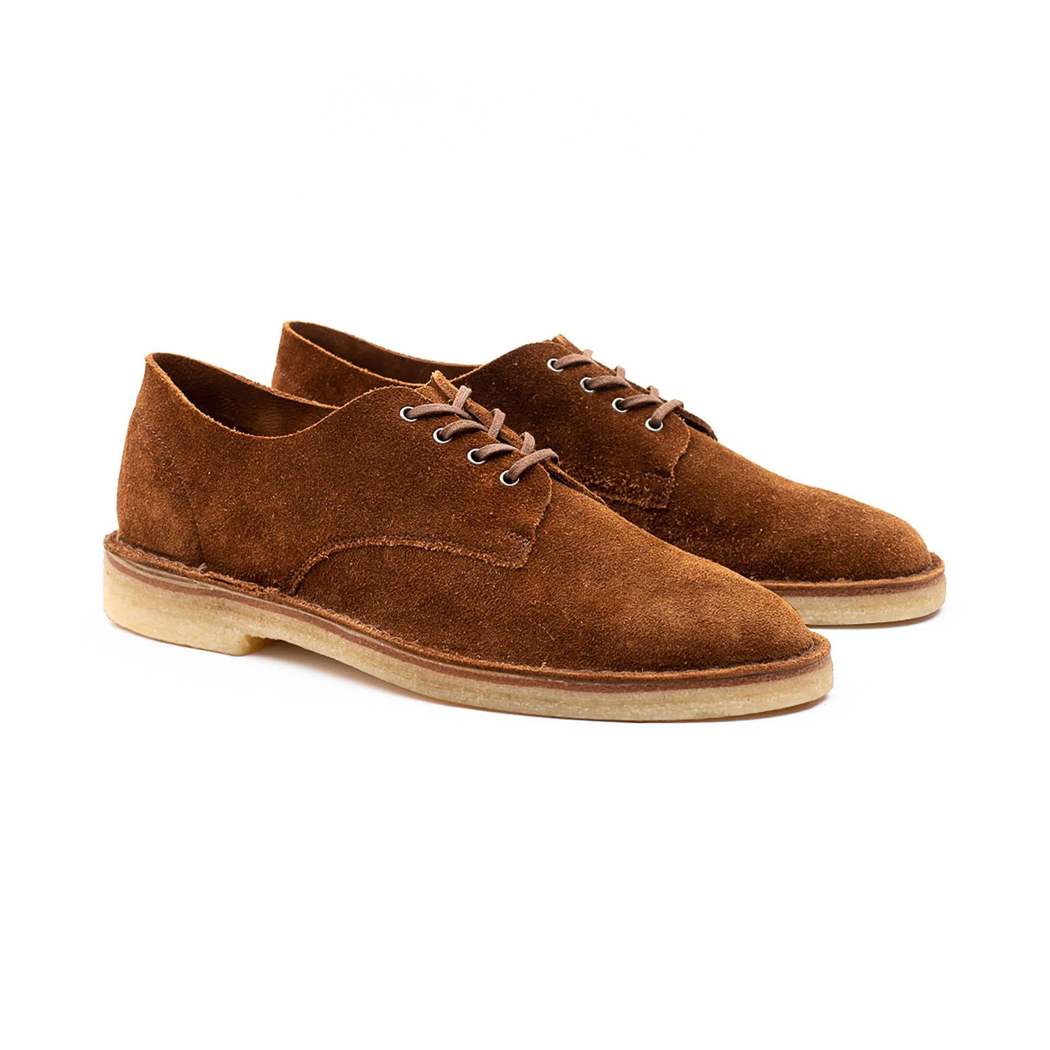 Grove Desert Shoe - Snuff Janus Calf Suede - Crown Northampton