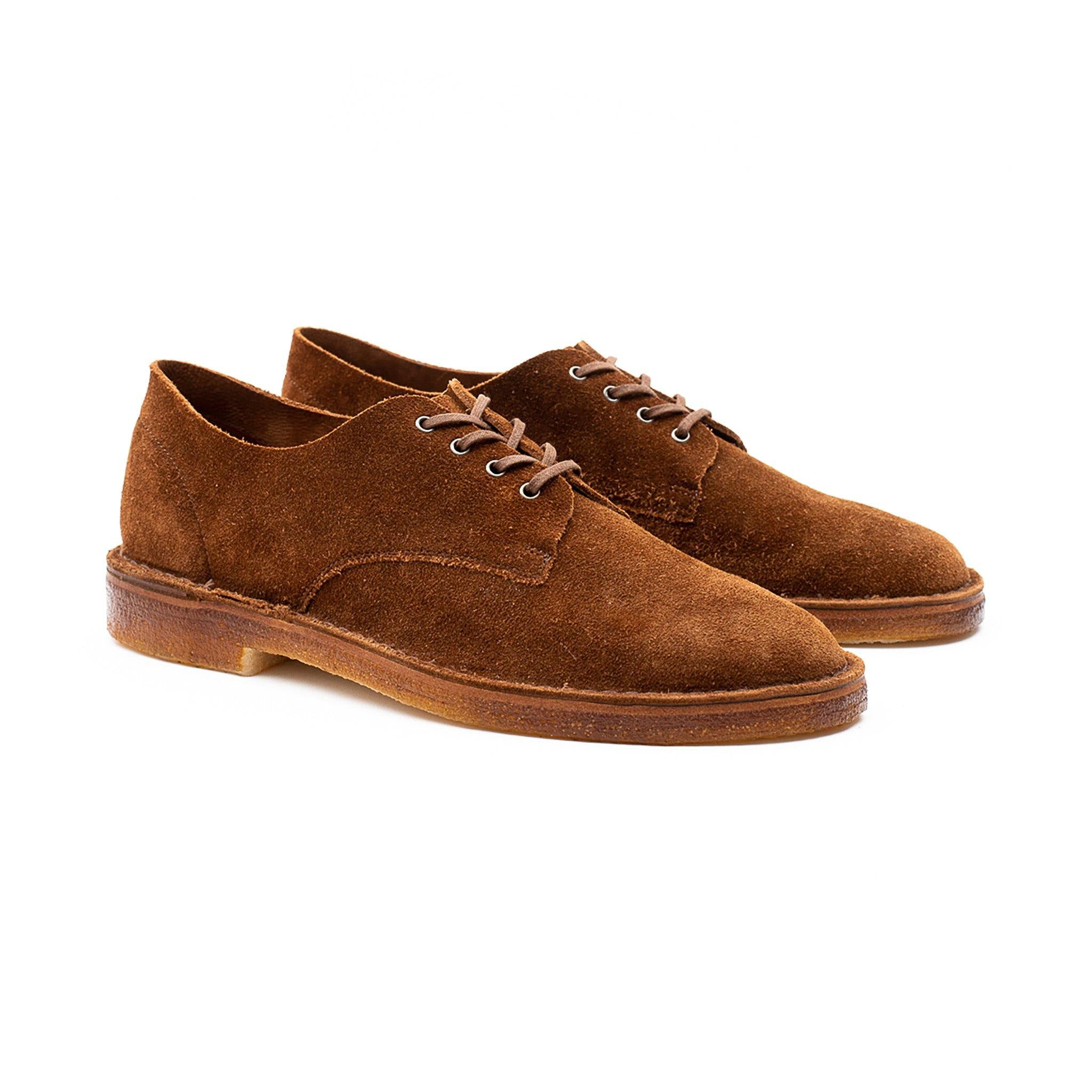 Grove Desert Shoe - Snuff Janus Calf Suede - Crown Northampton