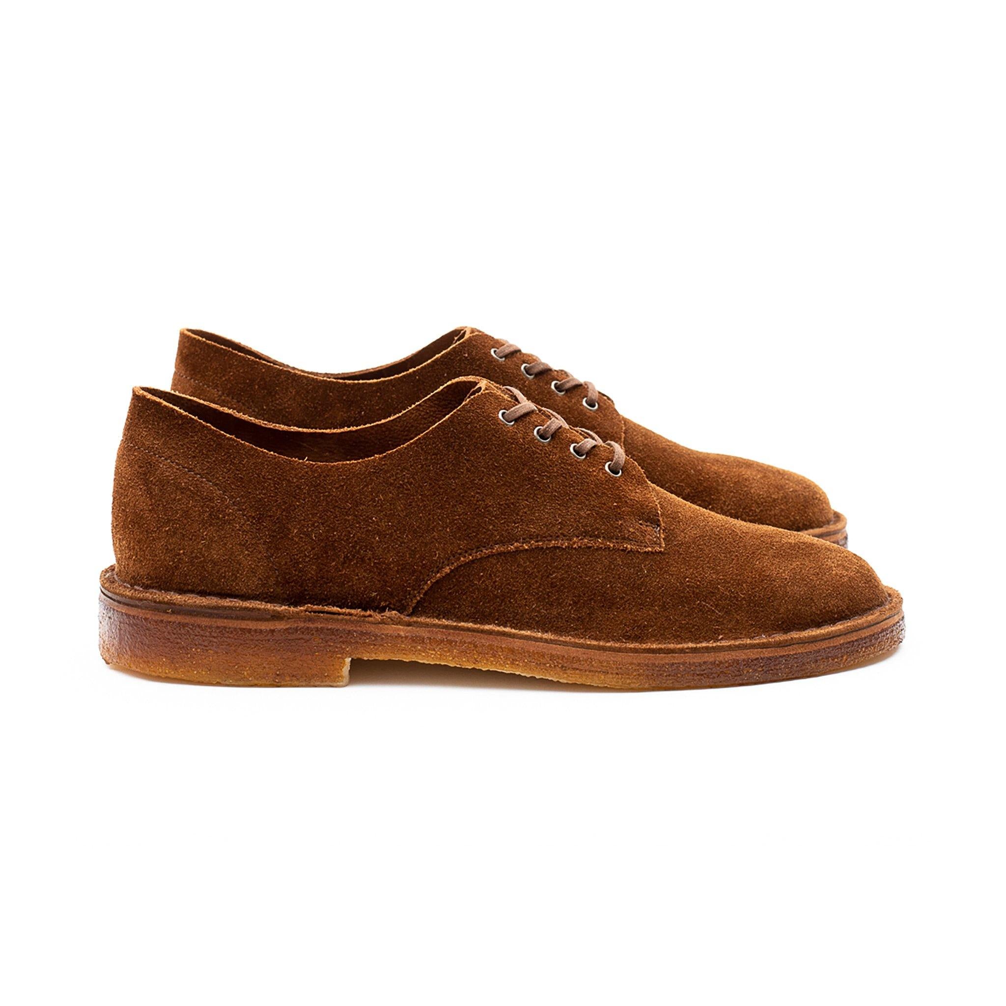 Grove Desert Shoe - Snuff Janus Calf Suede - Crown Northampton
