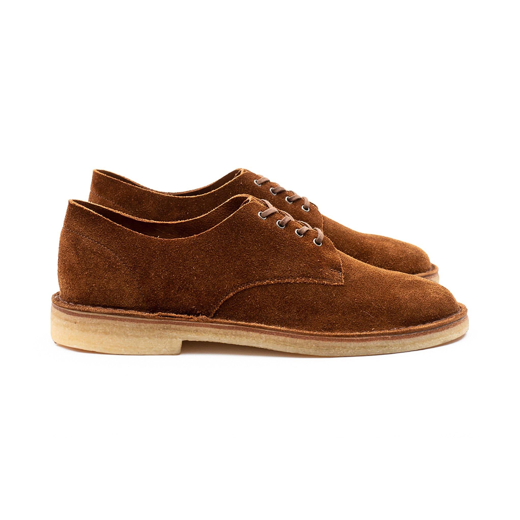 Grove Desert Shoe - Snuff Janus Calf Suede - Crown Northampton
