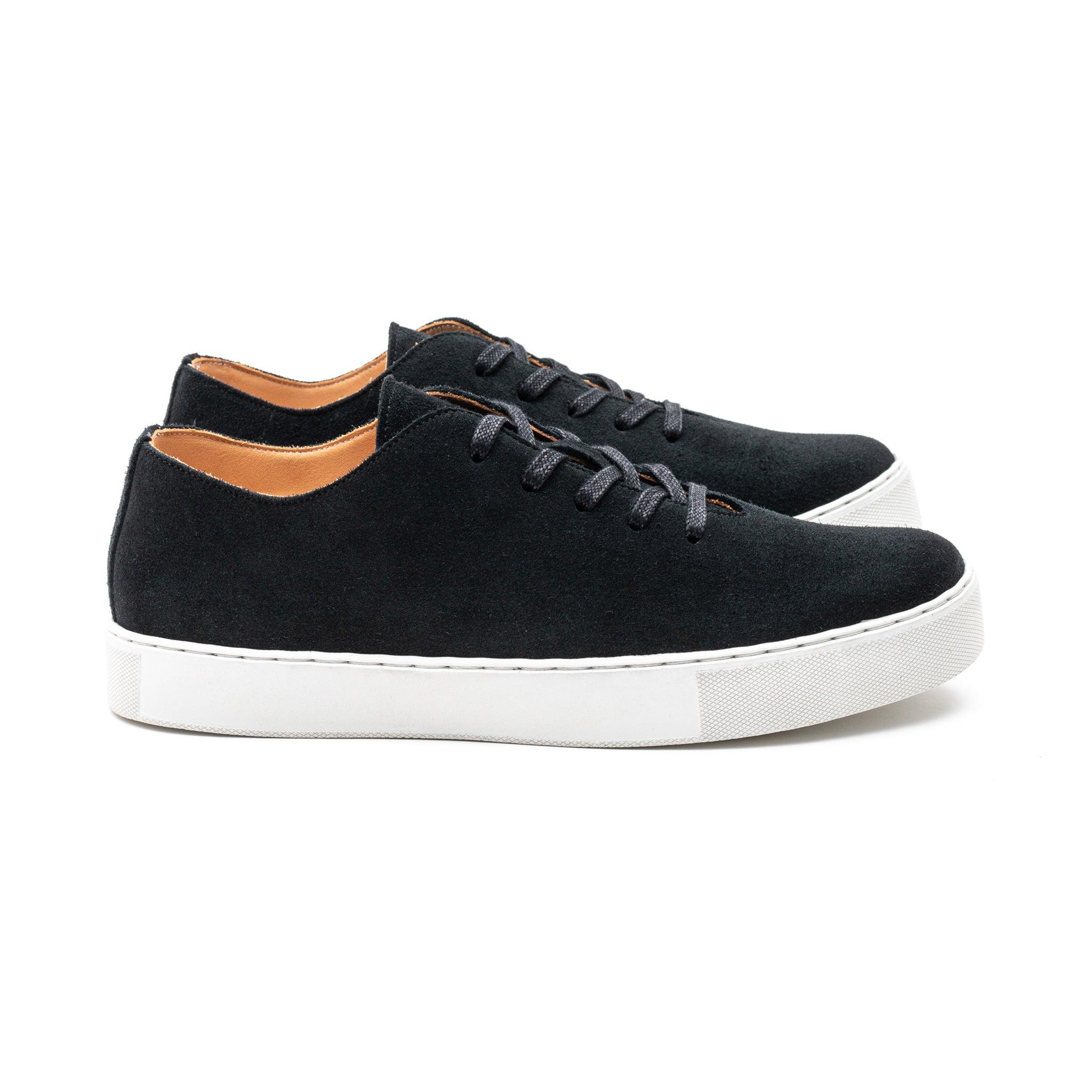 Upton Wholecut TL - Black Janus Calf Suede - Crown Northampton