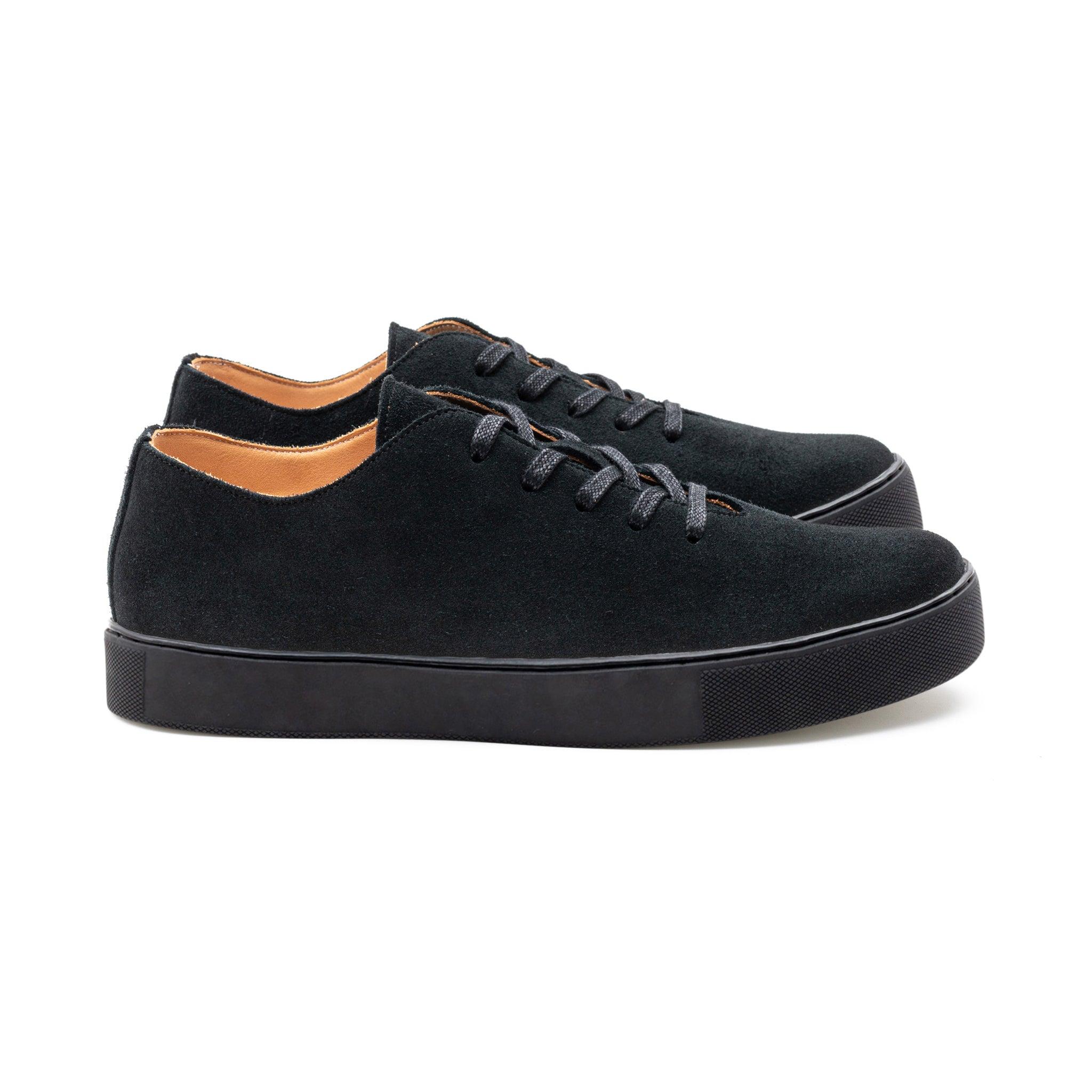 Upton Wholecut TL - Black Janus Calf Suede - Crown Northampton