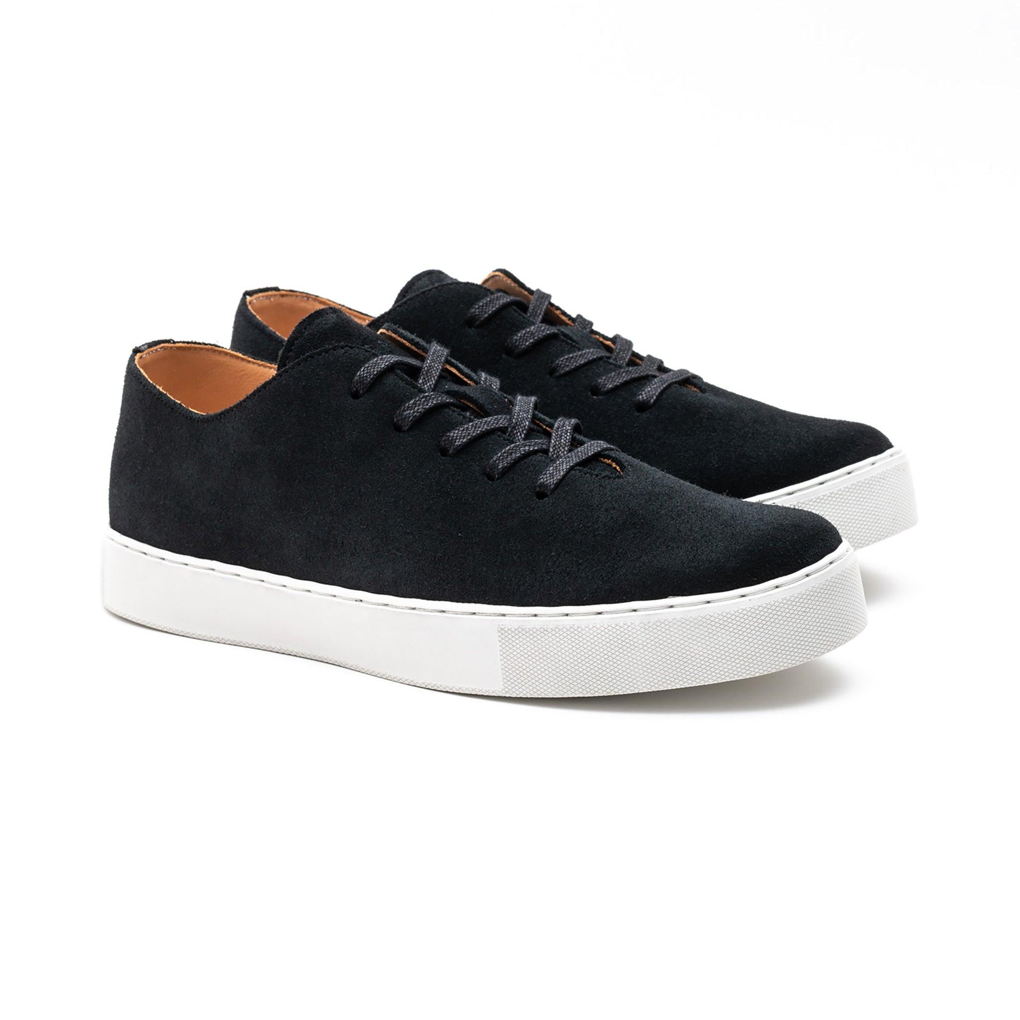 Upton Wholecut TL - Black Janus Calf Suede - Crown Northampton