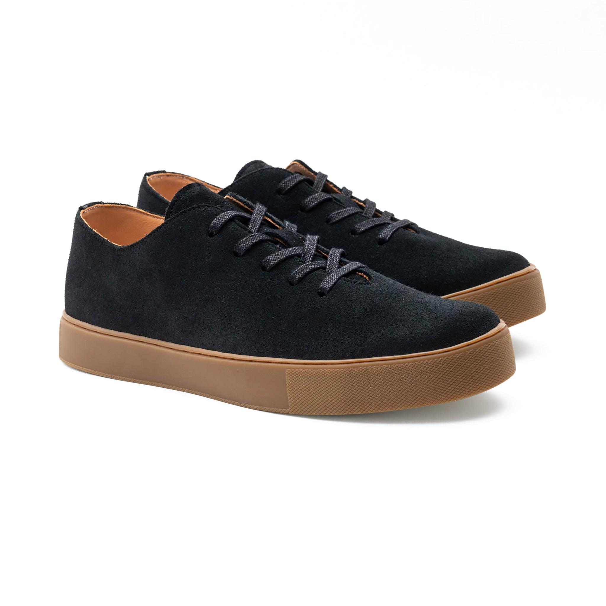 Upton Wholecut TL - Black Janus Calf Suede - Crown Northampton