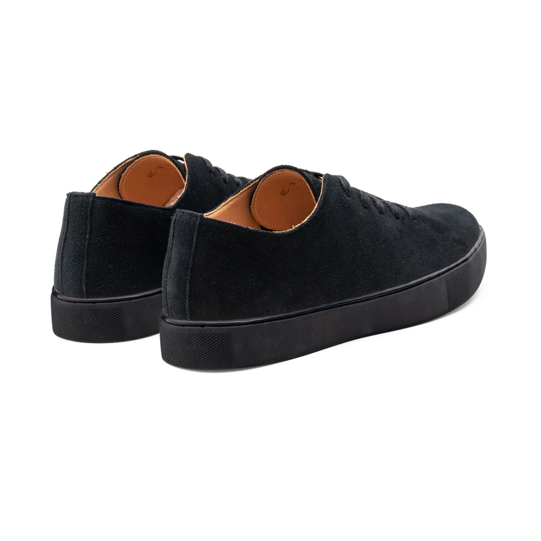 Upton Wholecut TL - Black Janus Calf Suede - Crown Northampton