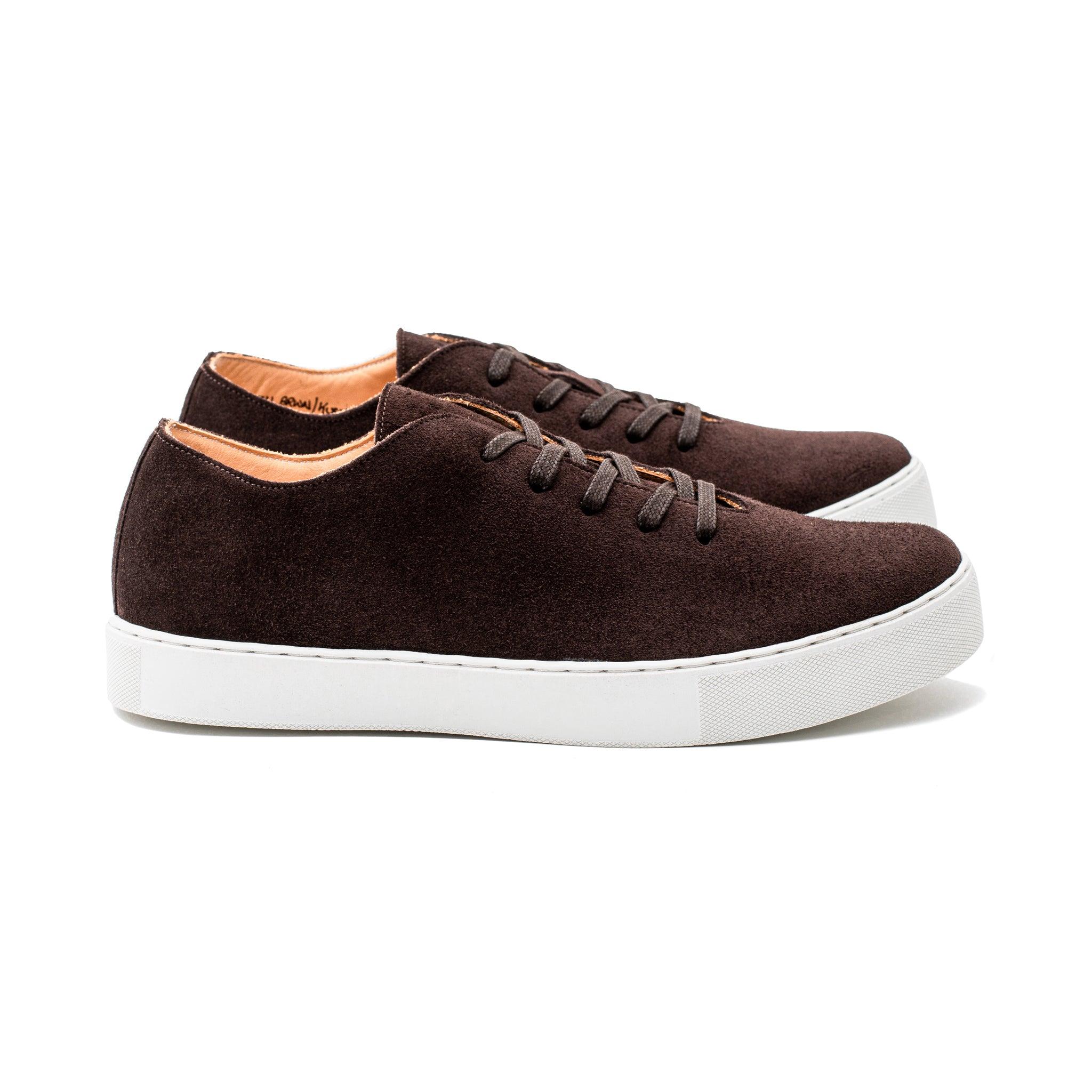 Upton Wholecut TL - Brown Janus Calf Suede - Crown Northampton
