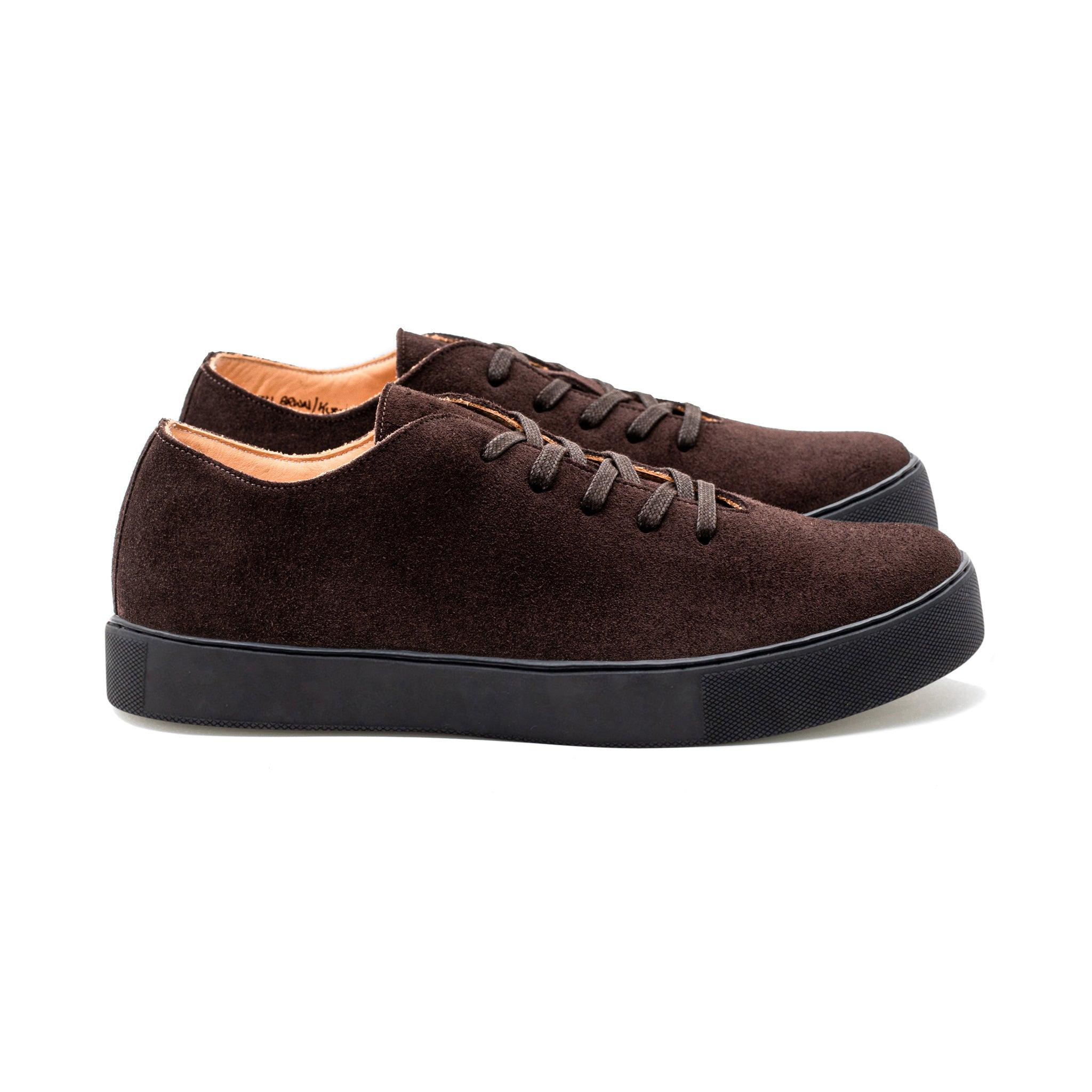 Upton Wholecut TL - Brown Janus Calf Suede - Crown Northampton