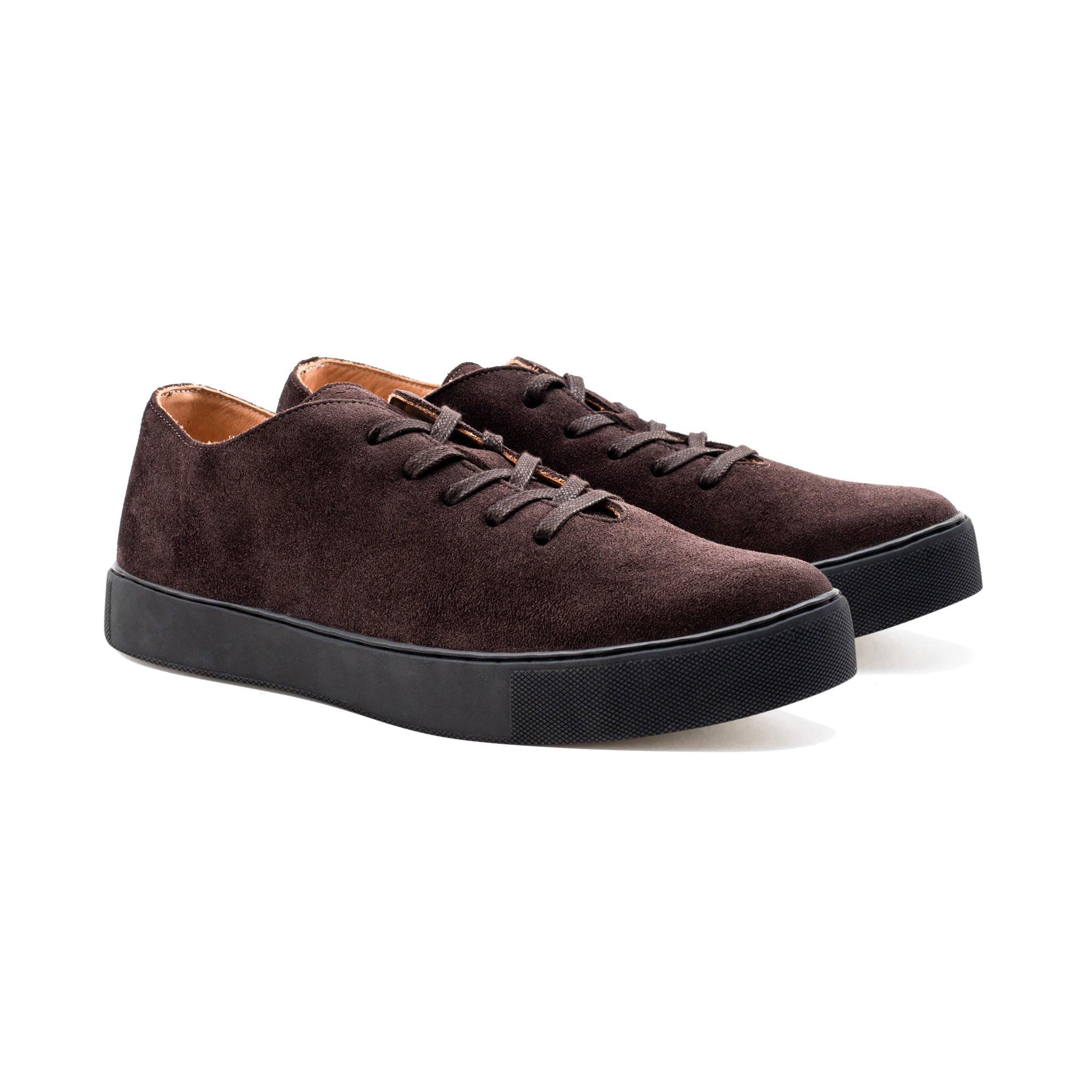 Upton Wholecut TL - Brown Janus Calf Suede - Crown Northampton
