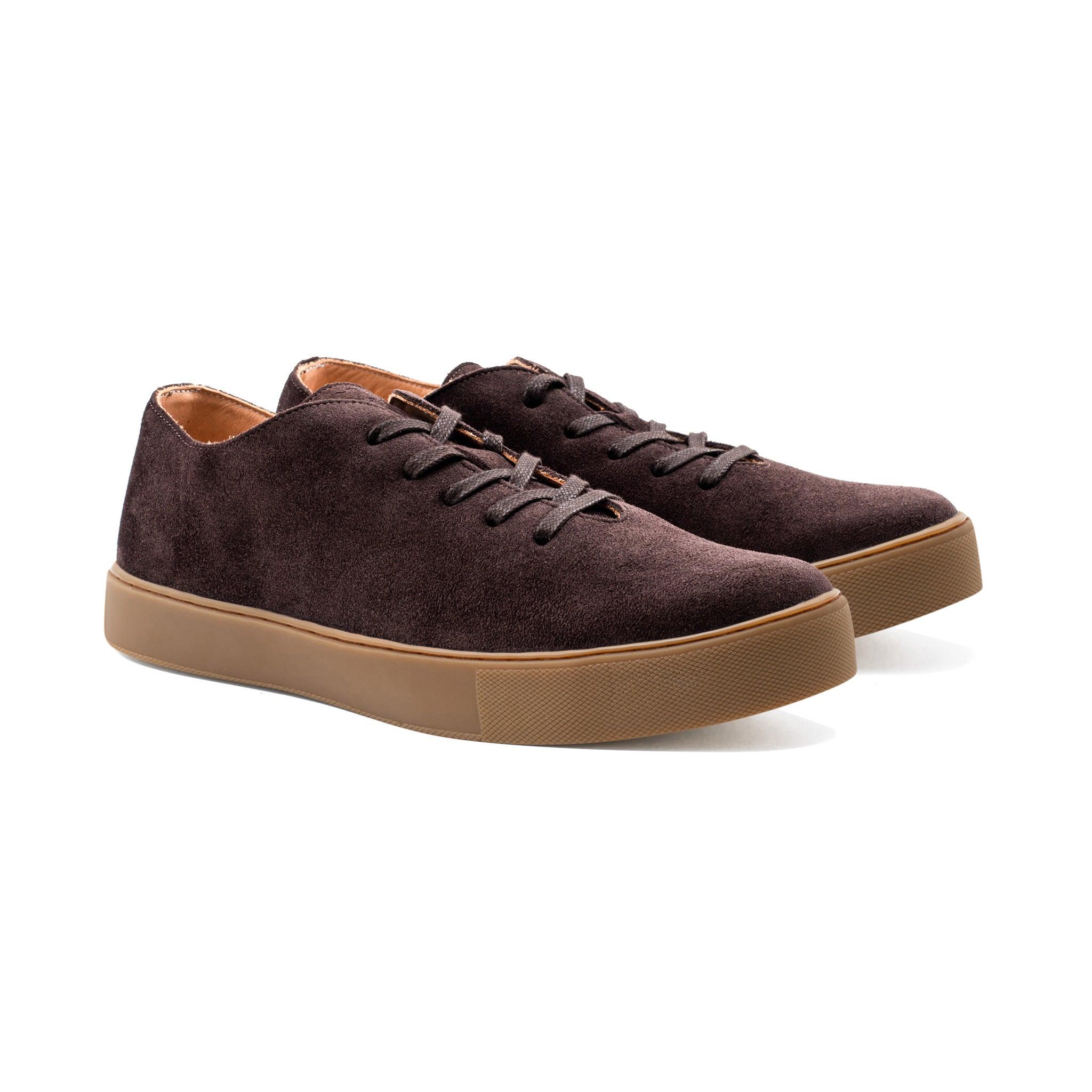 Upton Wholecut TL - Brown Janus Calf Suede - Crown Northampton