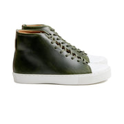 Abington Hi Toe Cap - Horween Forest Green Chromexcel - Crown Northampton