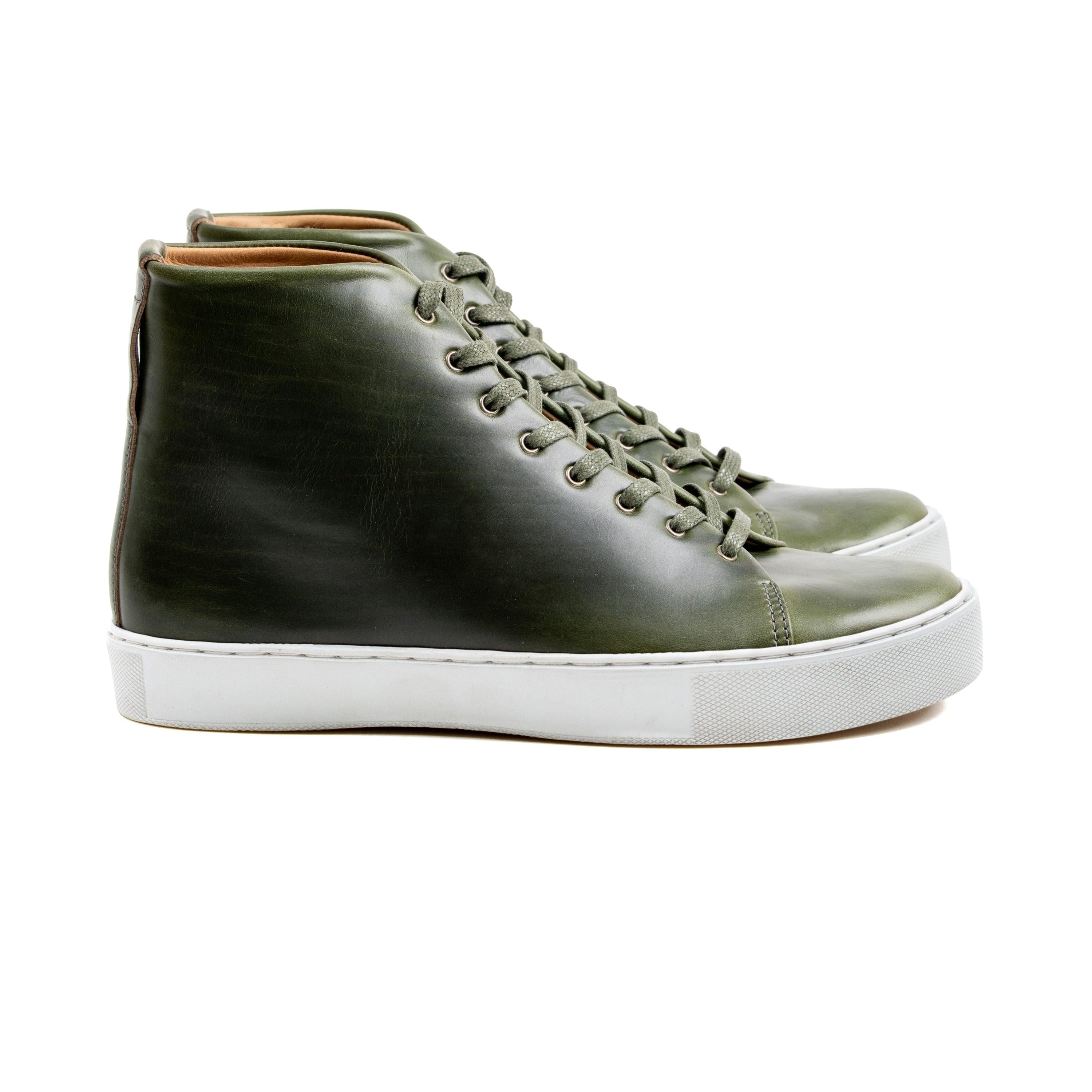 Overstone Hi Derby - Horween Forest Green Chromexcel - Crown Northampton