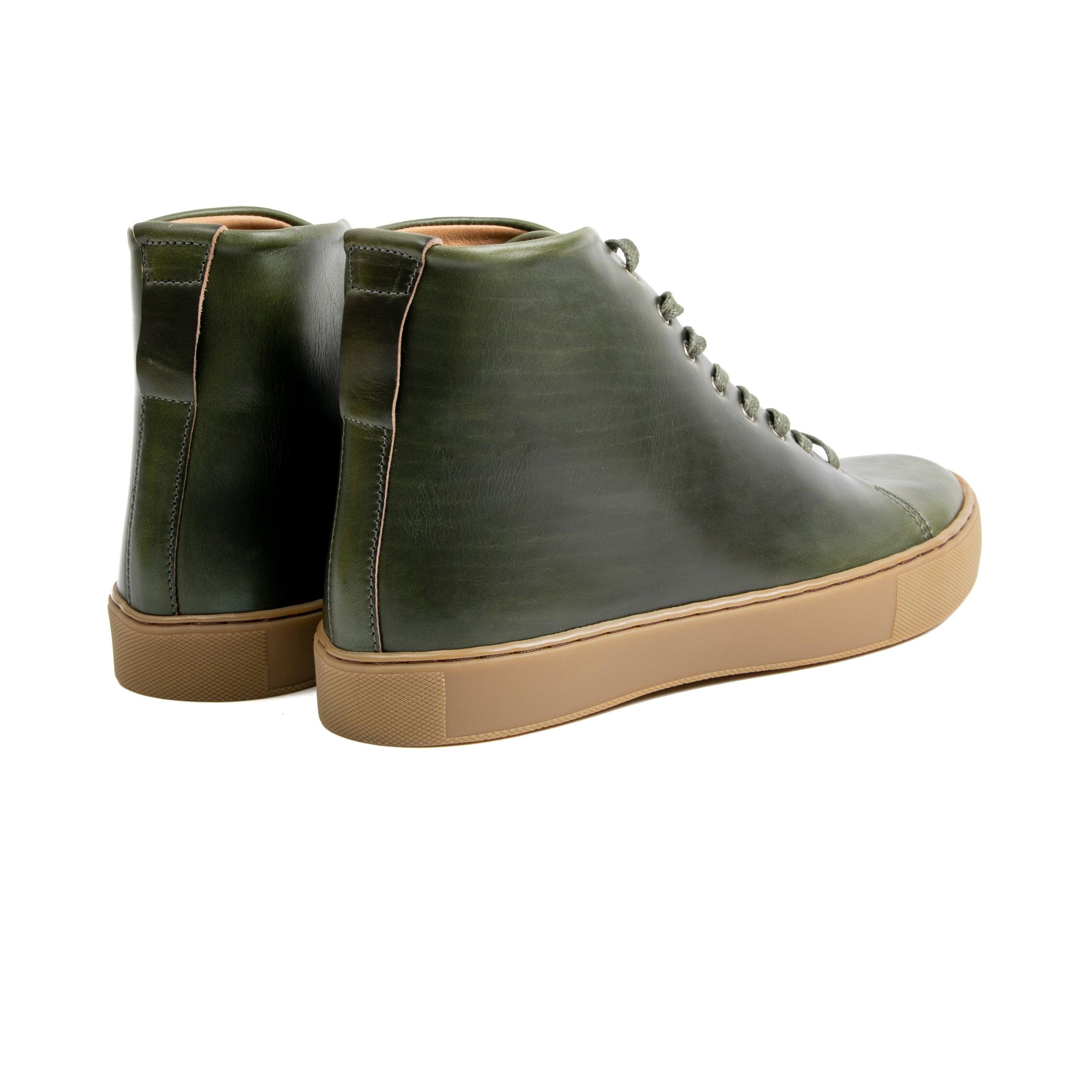 Overstone Hi Derby - Horween Forest Green Chromexcel - Crown Northampton