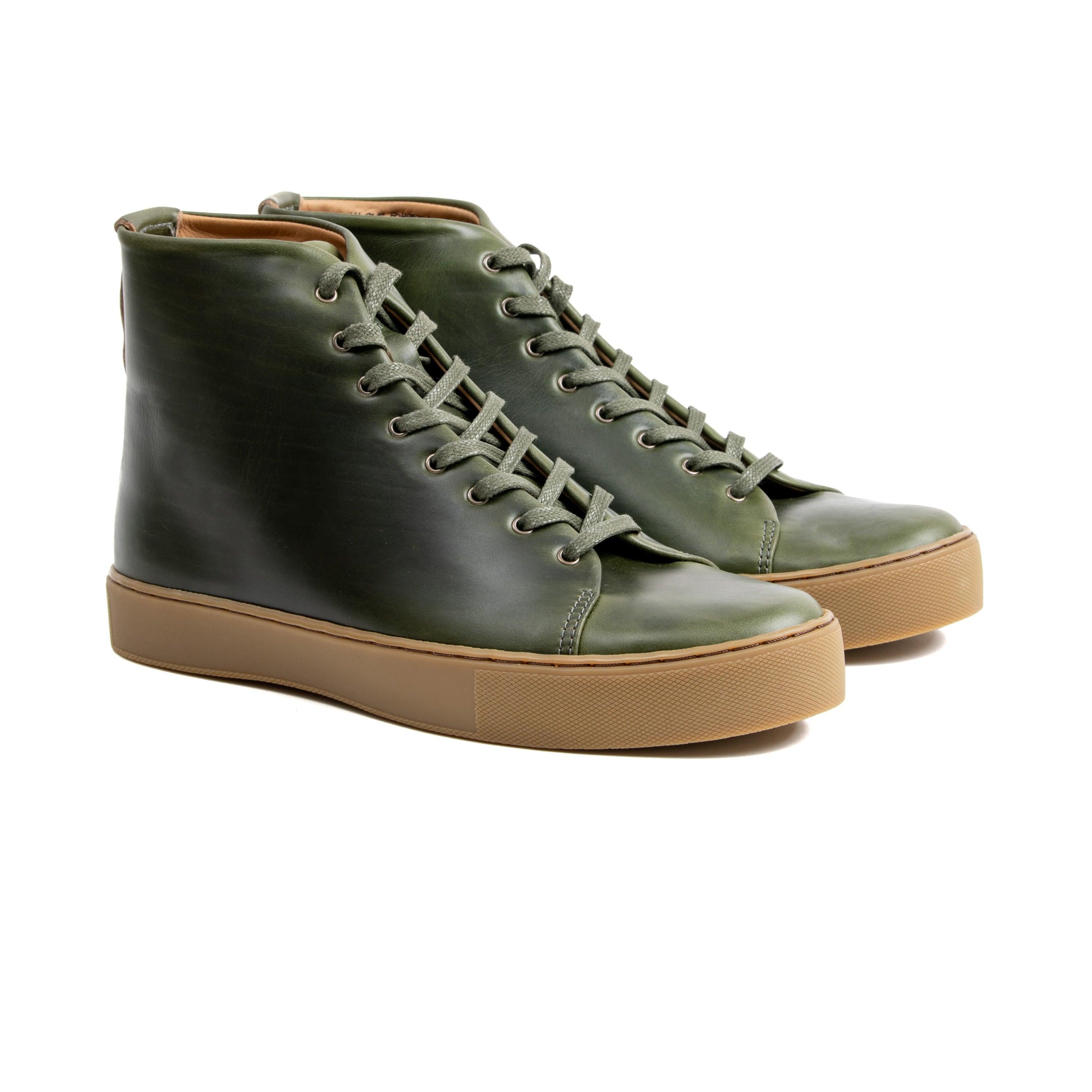 Overstone Hi Derby - Horween Forest Green Chromexcel - Crown Northampton